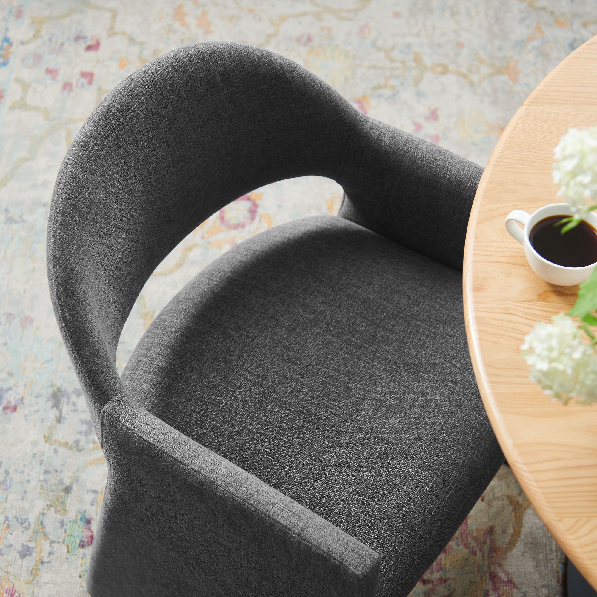 Modway Talia Upholstered Fabric Dining Armchair