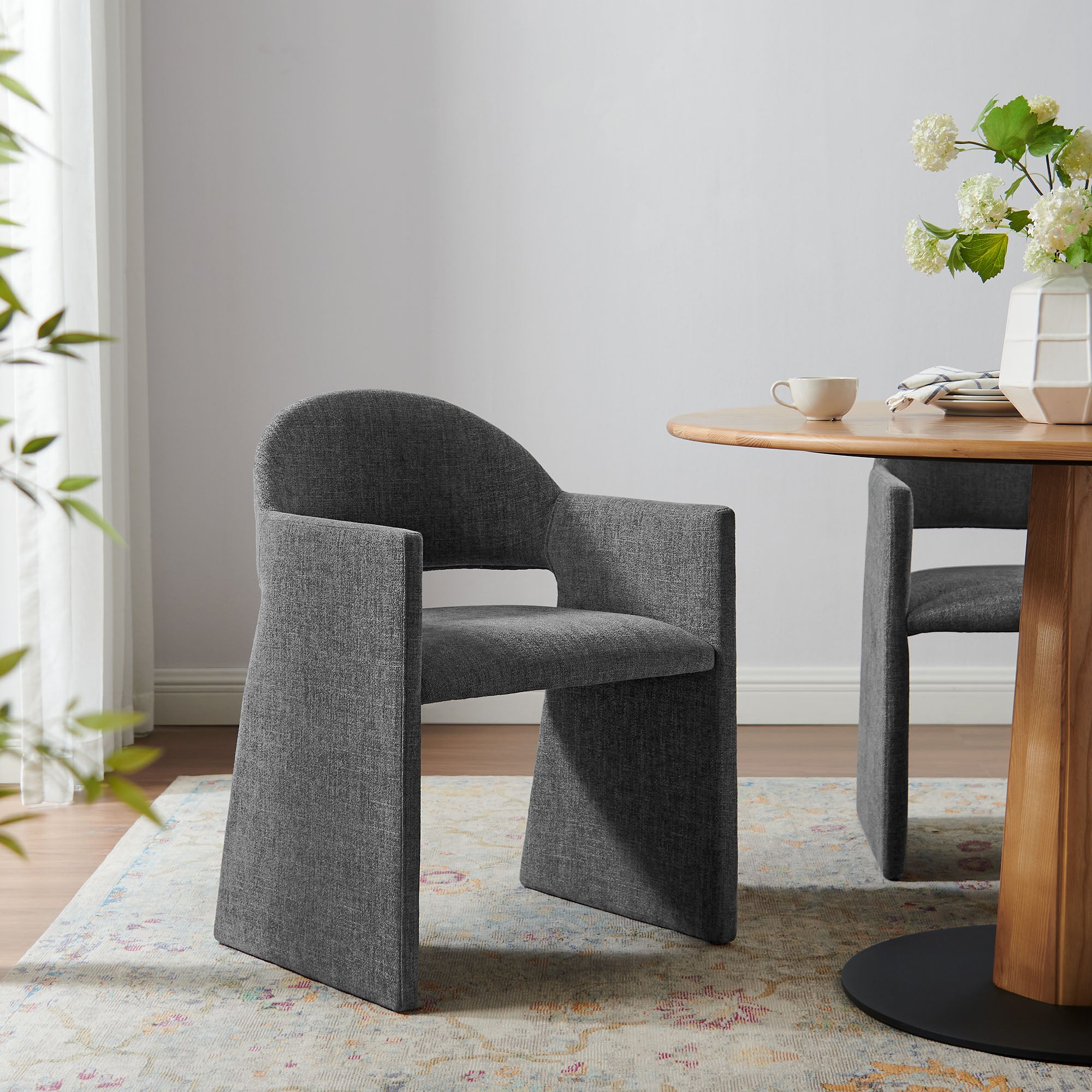 Modway Talia Upholstered Fabric Dining Armchair