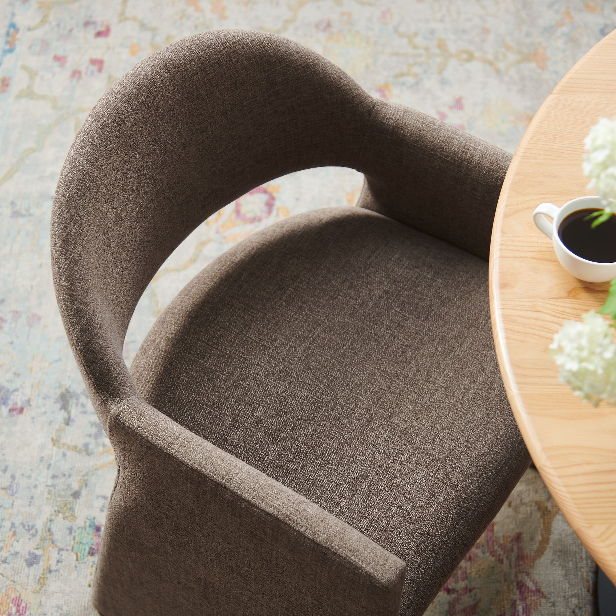 Modway Talia Upholstered Fabric Dining Armchair