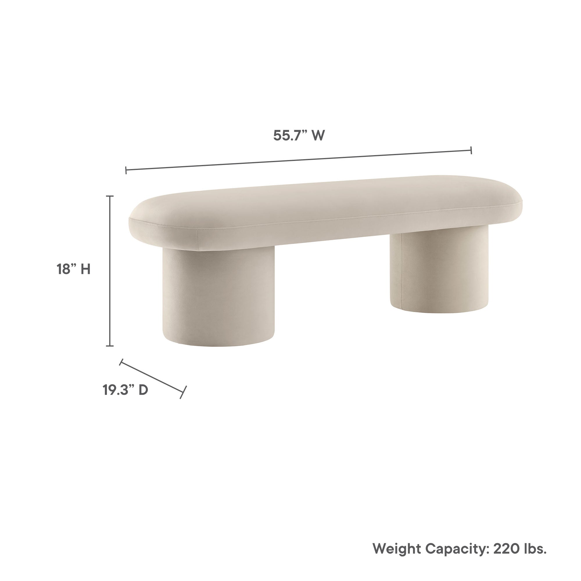 Modway Orla Performance Velvet Bench