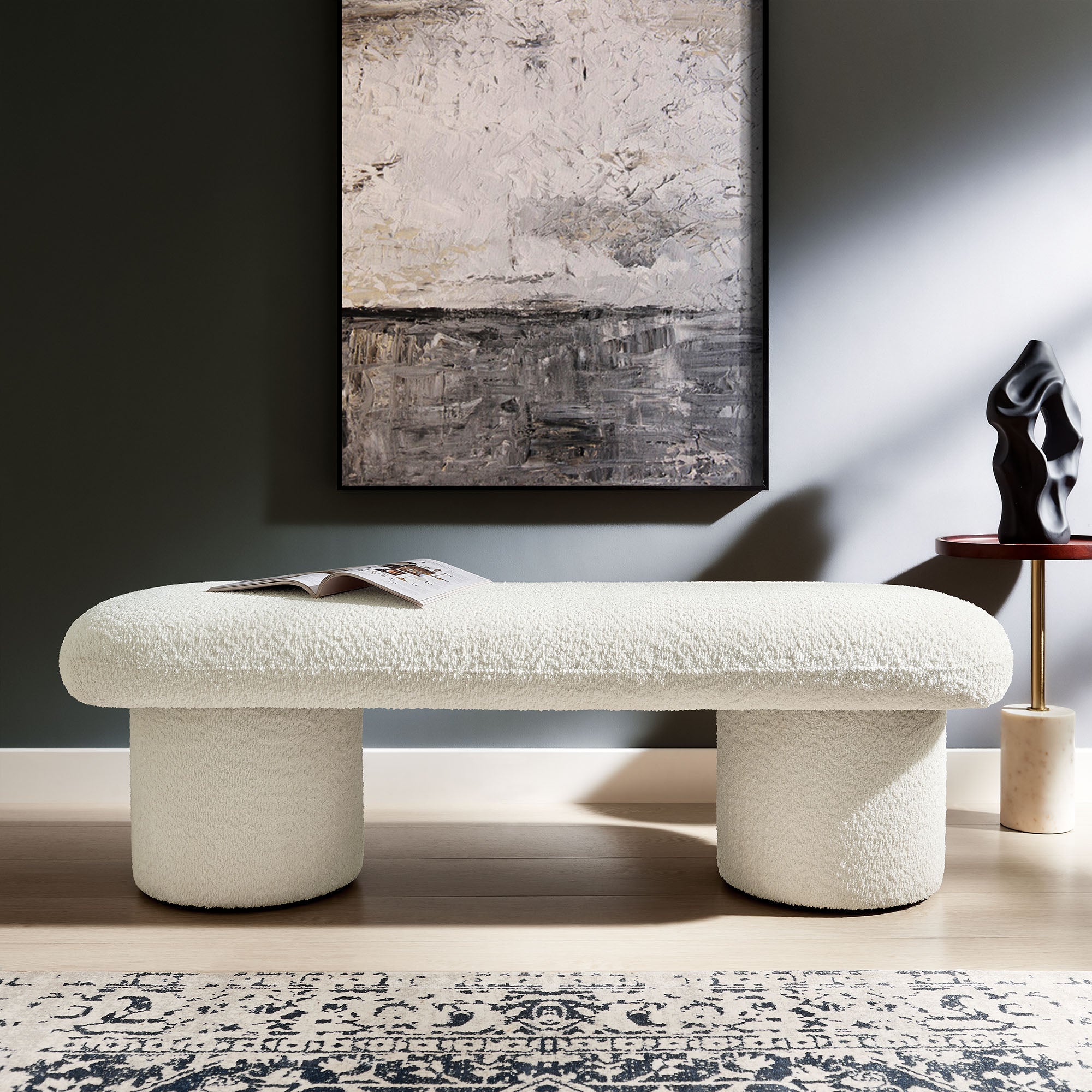 Modway Orla Chenille Upholstered Bench