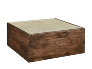 Modway Truett Square Wood Rattan Coffee Table