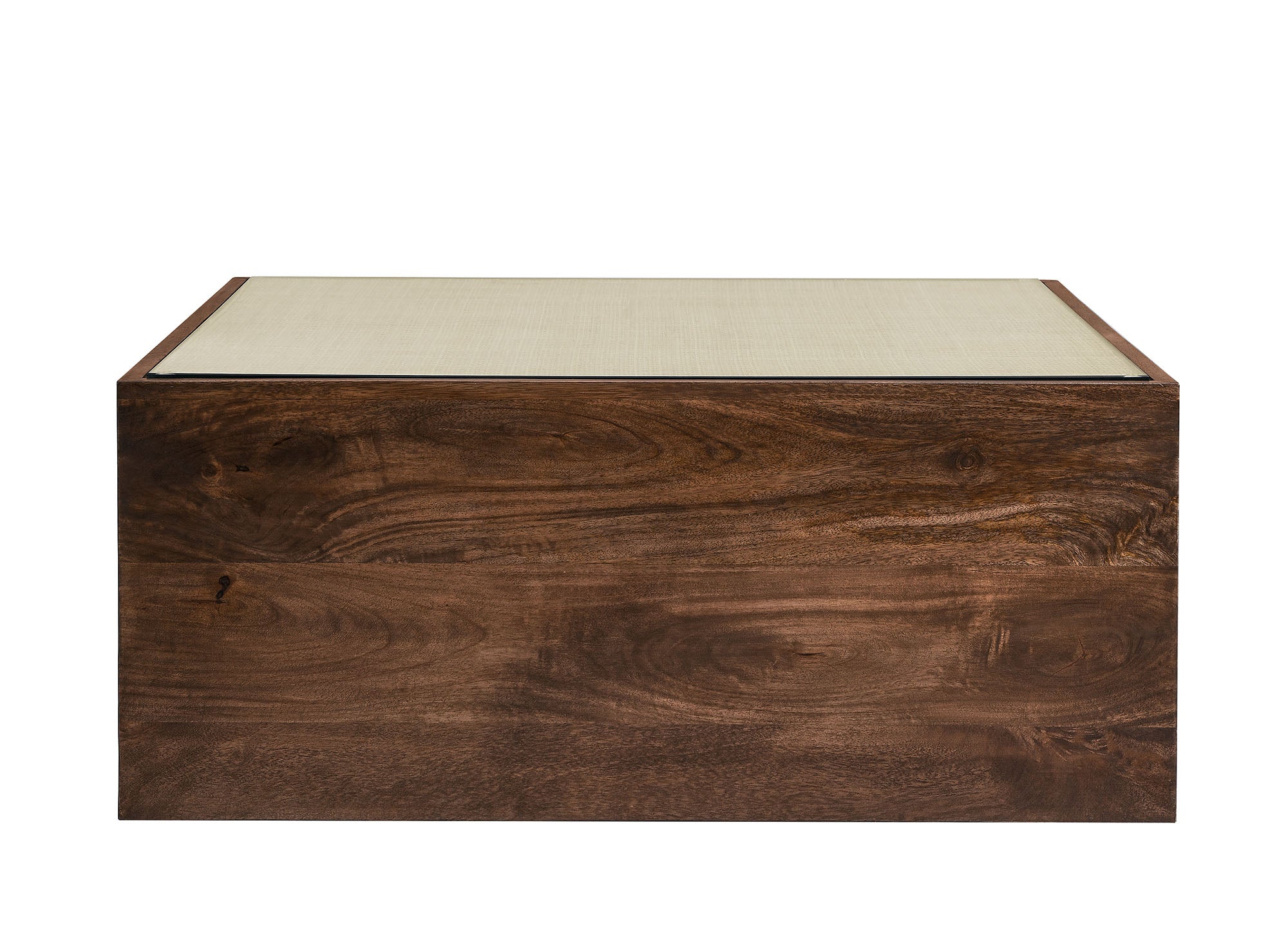 Modway Truett Square Wood Rattan Coffee Table