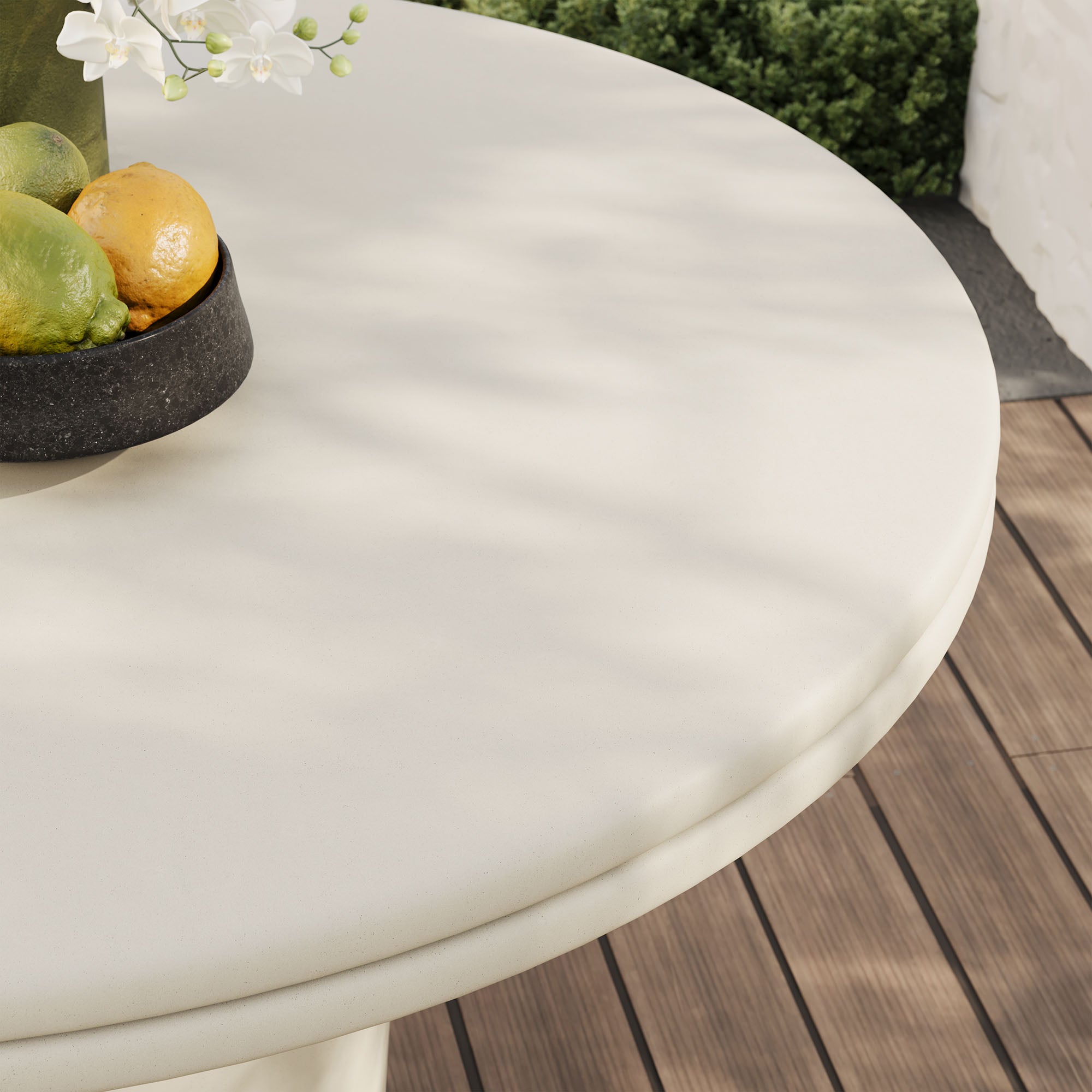 Modway Brion 48" Indoor - Outdoor Patio Concrete Round Dining Table