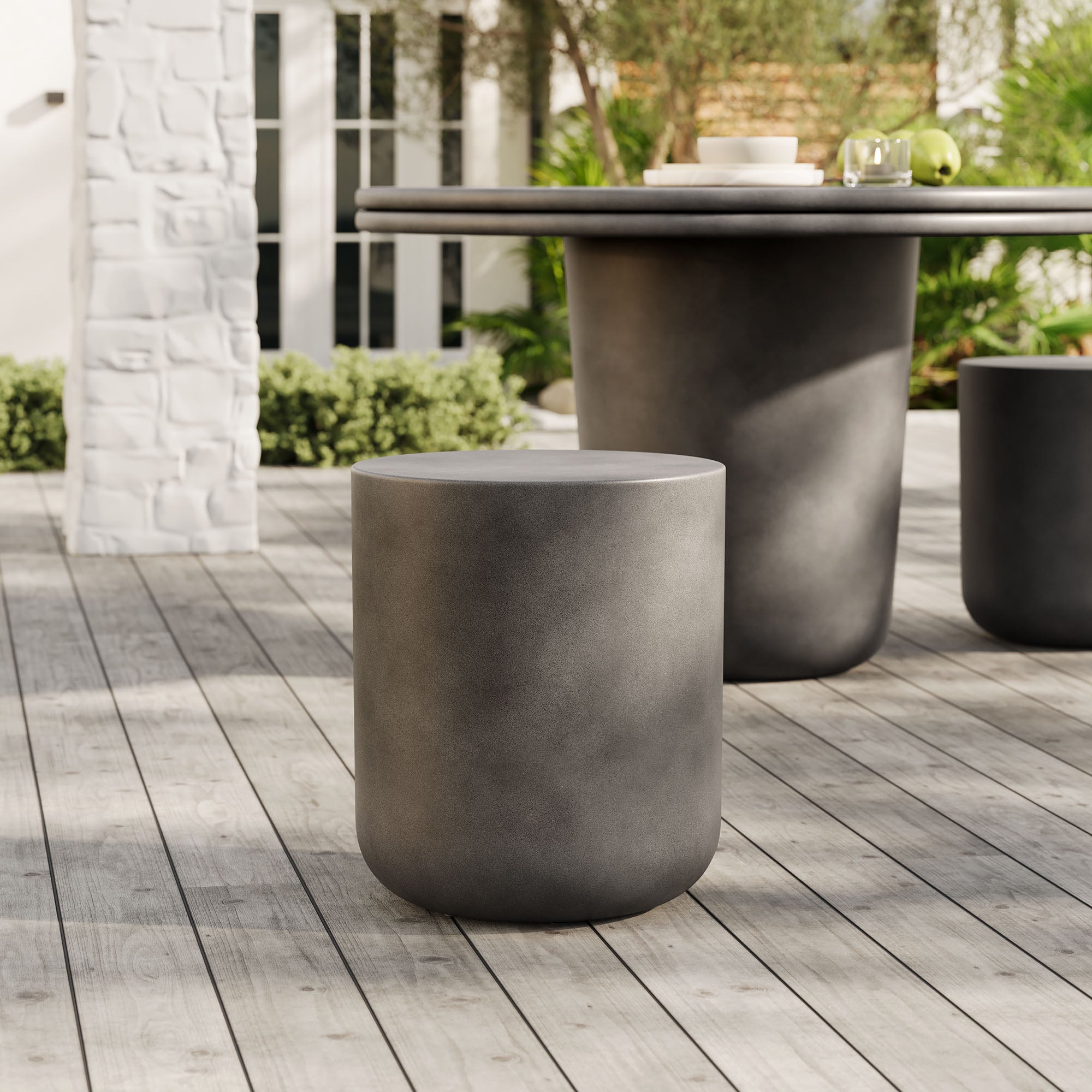 Modway Brion Indoor - Outdoor Patio Concrete Stool