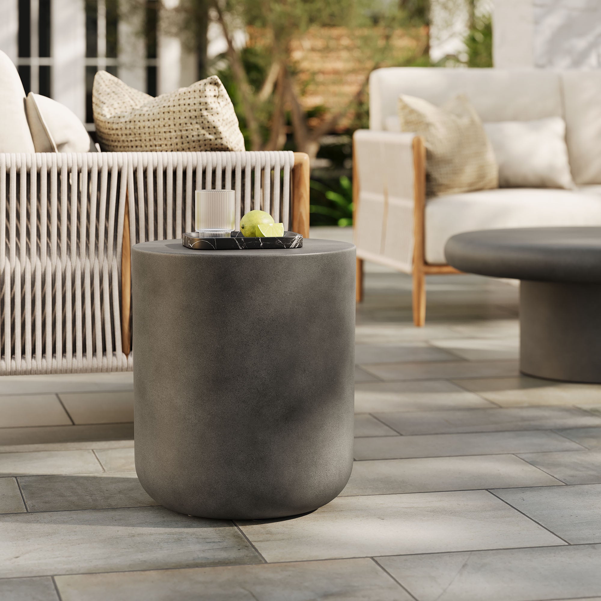 Modway Brion Indoor - Outdoor Patio Concrete Stool