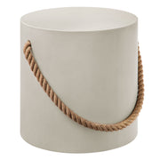 Modway Isera Indoor - Outdoor Patio Rope Concrete Side Table Stool