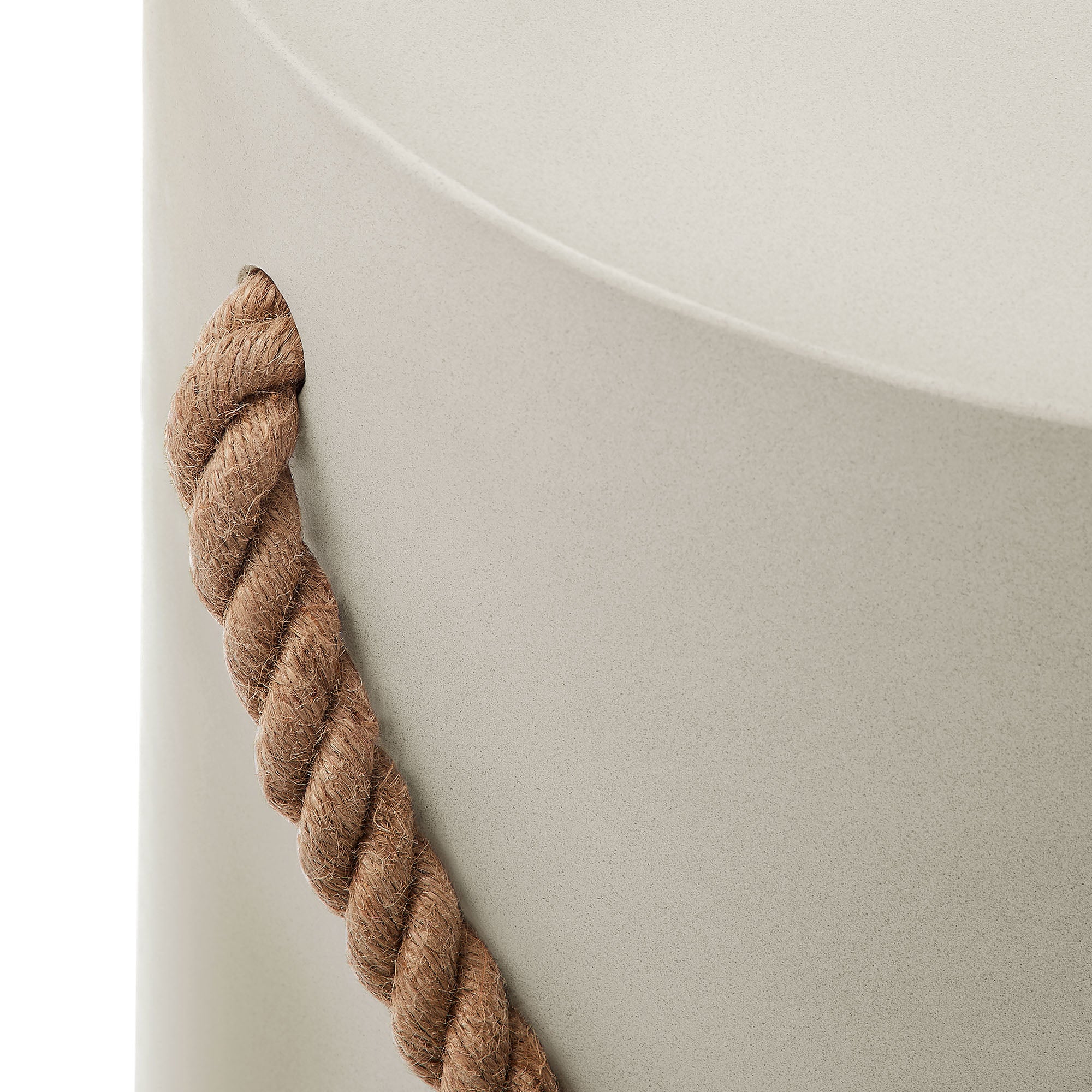 Modway Isera Indoor - Outdoor Patio Rope Concrete Side Table Stool