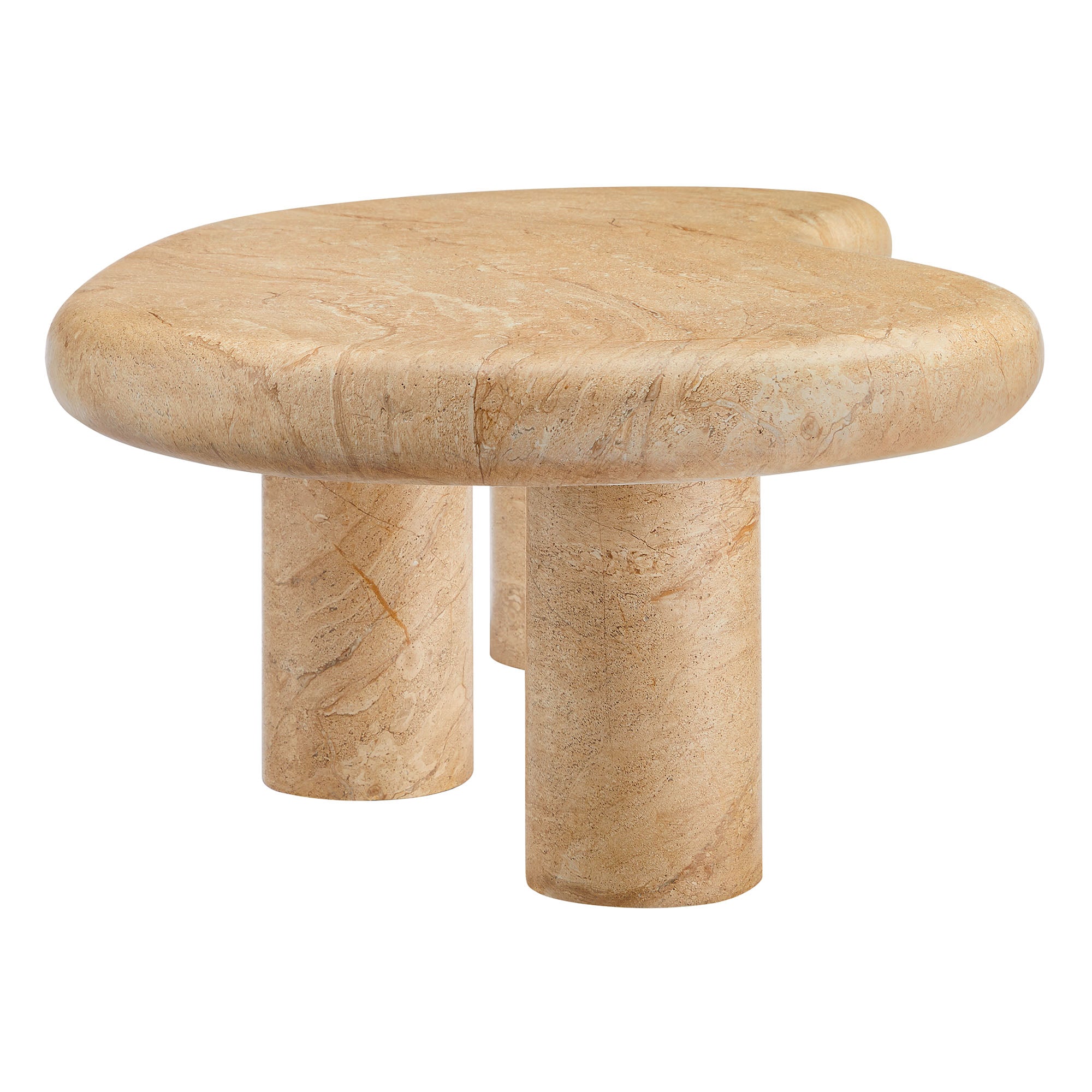 Modway Elowen Indoor - Outdoor Patio Textured Faux Travertine Coffee Table