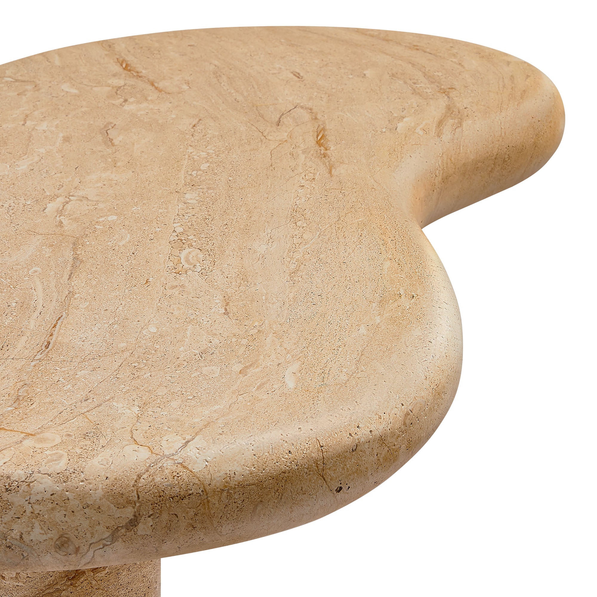 Modway Elowen Indoor - Outdoor Patio Textured Faux Travertine Coffee Table