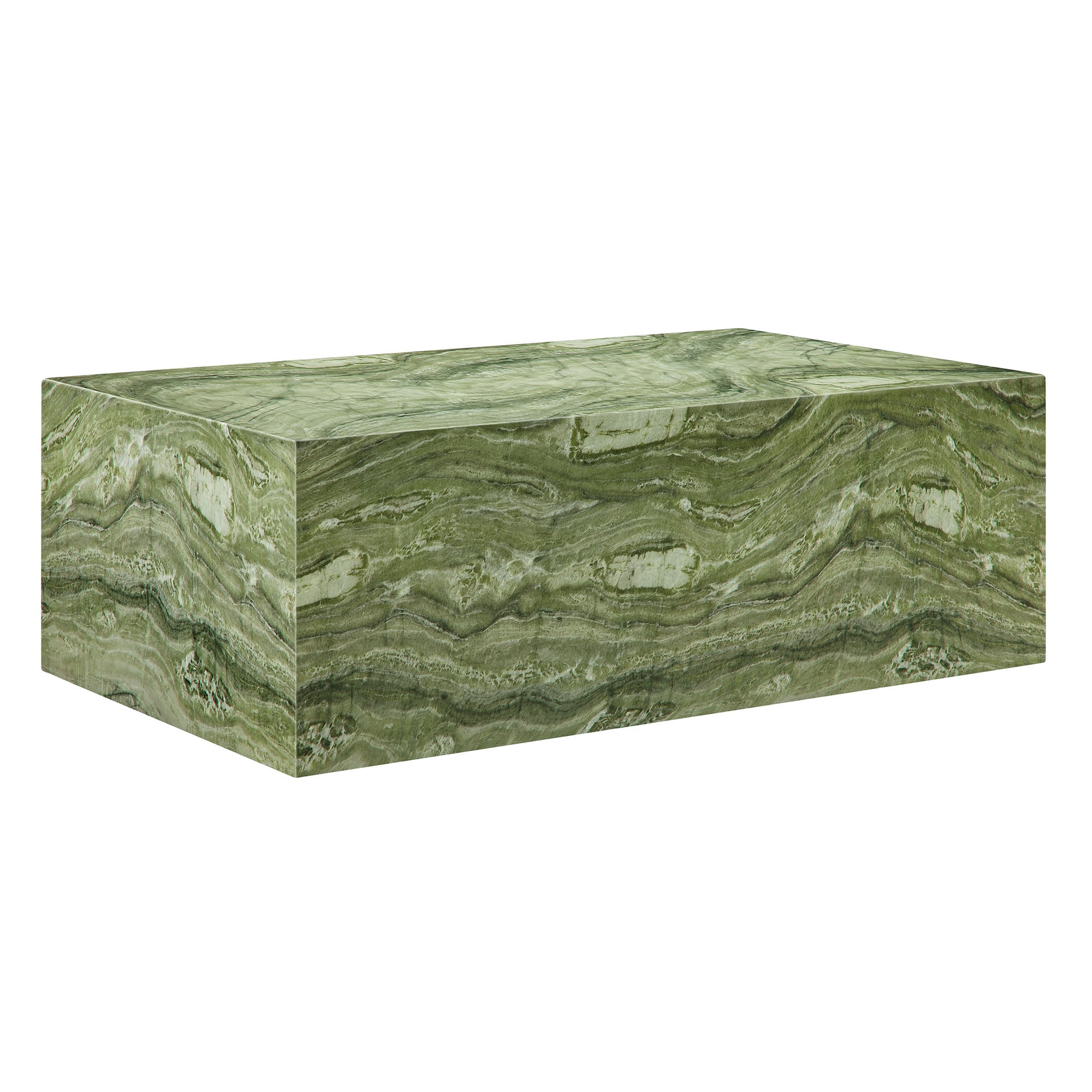 Modway Jordana Square Plinth Indoor - Outdoor Patio Concrete Coffee Table