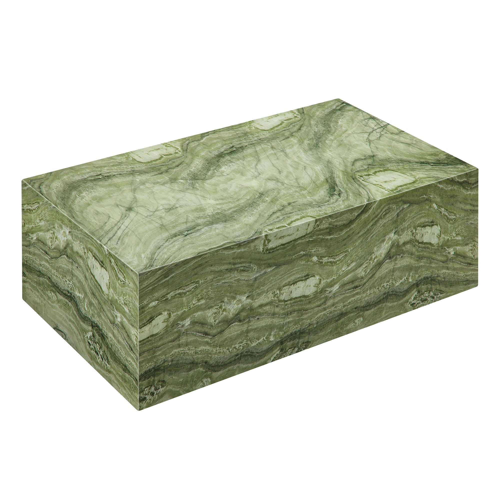 Modway Jordana Square Plinth Indoor - Outdoor Patio Concrete Coffee Table