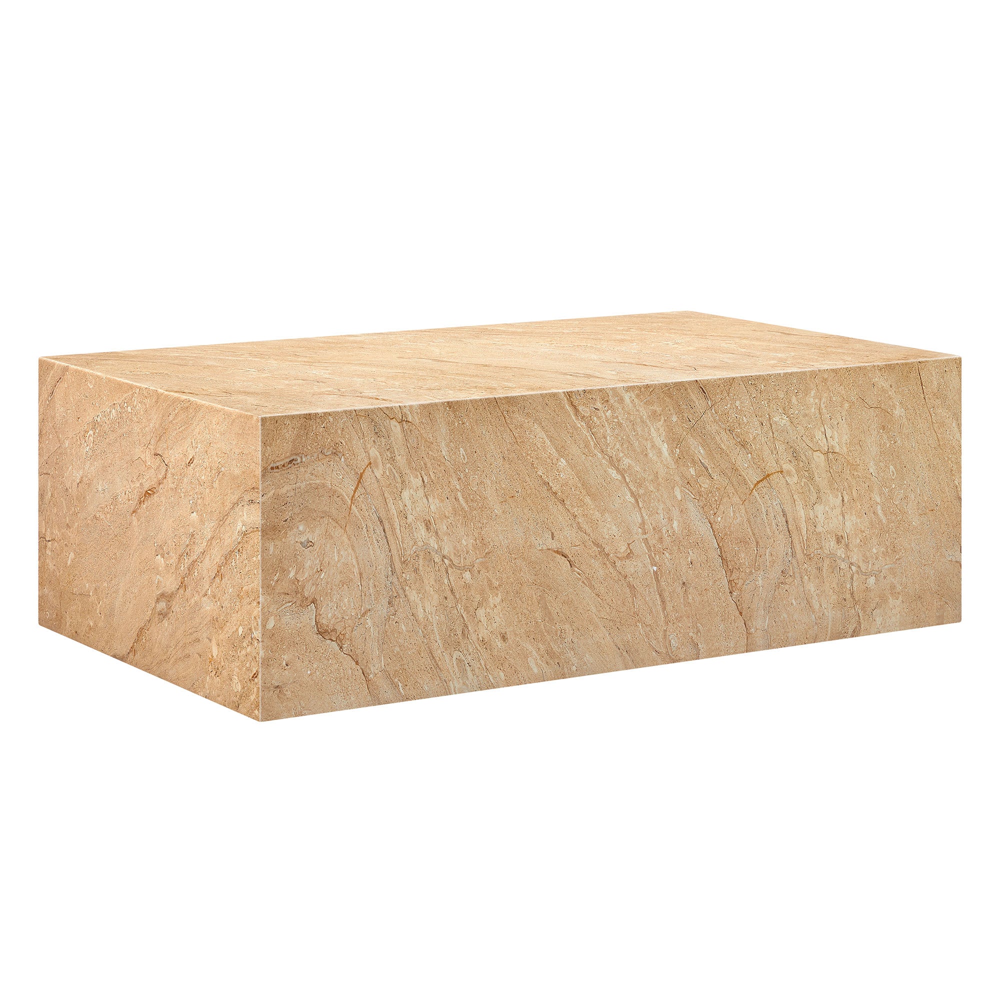 Modway Jordana Square Plinth Indoor - Outdoor Patio Concrete Coffee Table