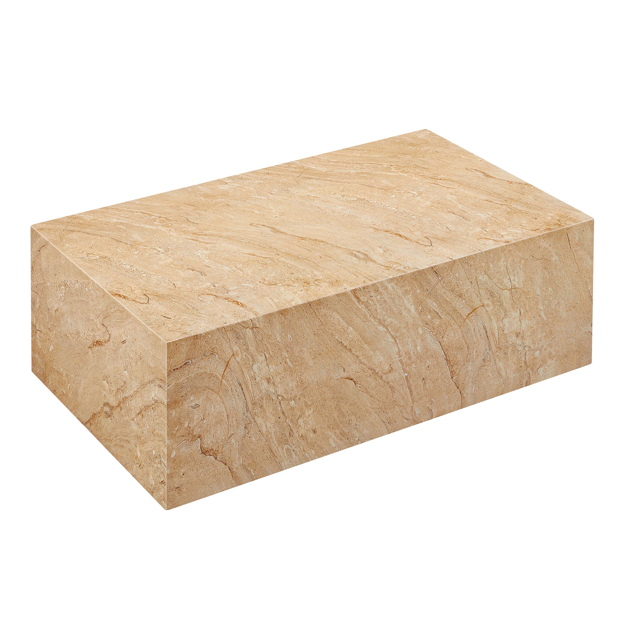 Modway Jordana Square Plinth Indoor - Outdoor Patio Concrete Coffee Table