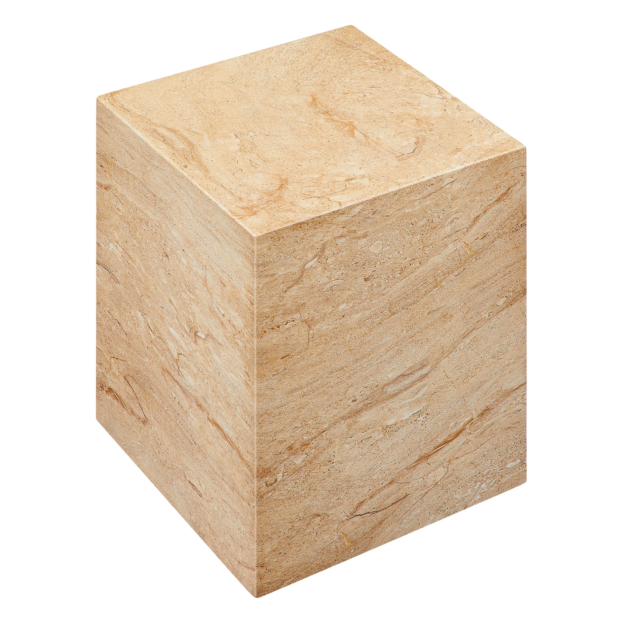 Modway Jordana Square Plinth Indoor - Outdoor Patio Concrete Side Table