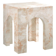 Modway Valen Square Indoor - Outdoor Patio Arched Concrete Side Table