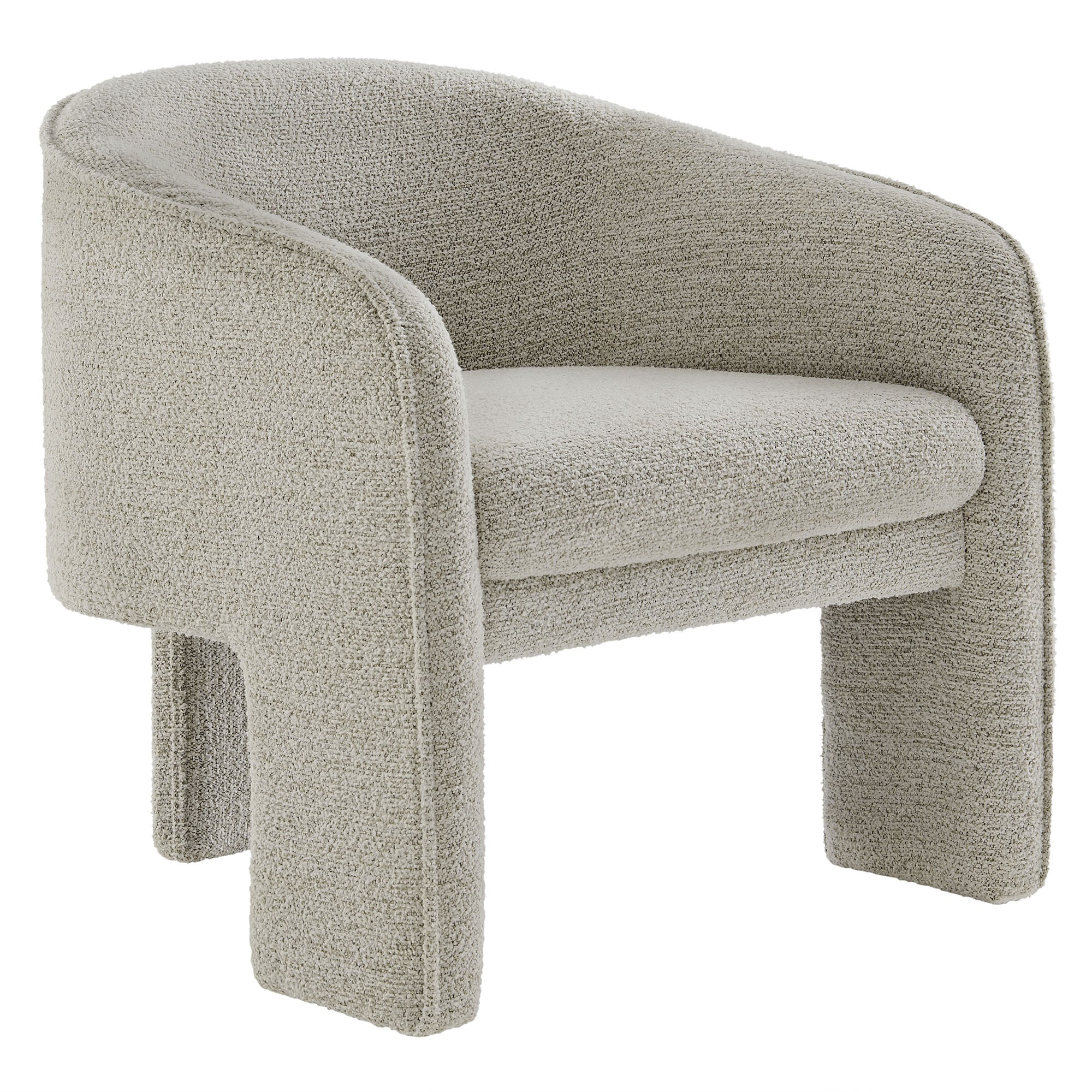 Modway Greer Boucle Fabric Upholstered Accent Armchair