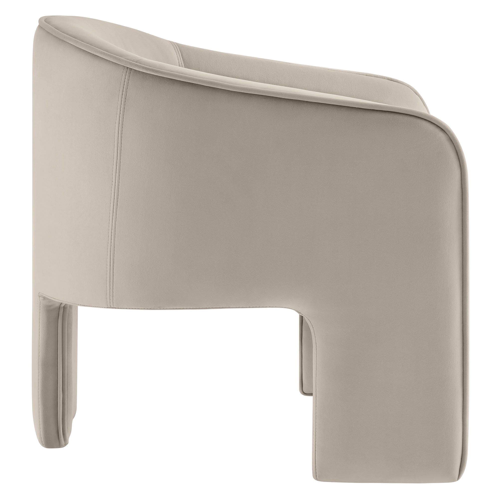 Modway Greer Performance Velvet Upholstered Accent Armchair