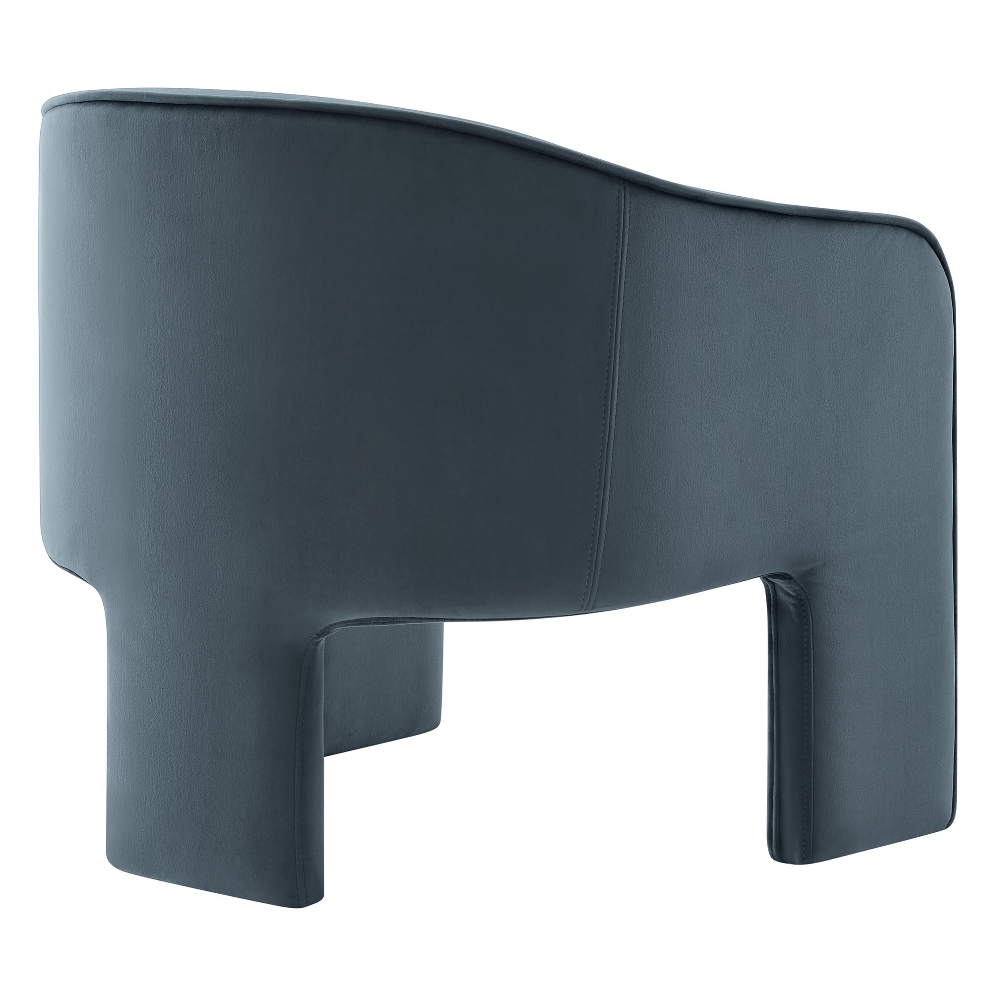 Modway Greer Performance Velvet Upholstered Accent Armchair