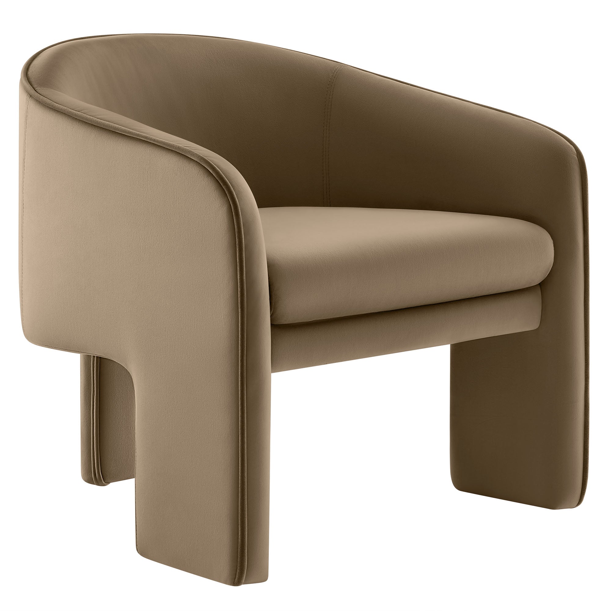 Modway Greer Performance Velvet Upholstered Accent Armchair