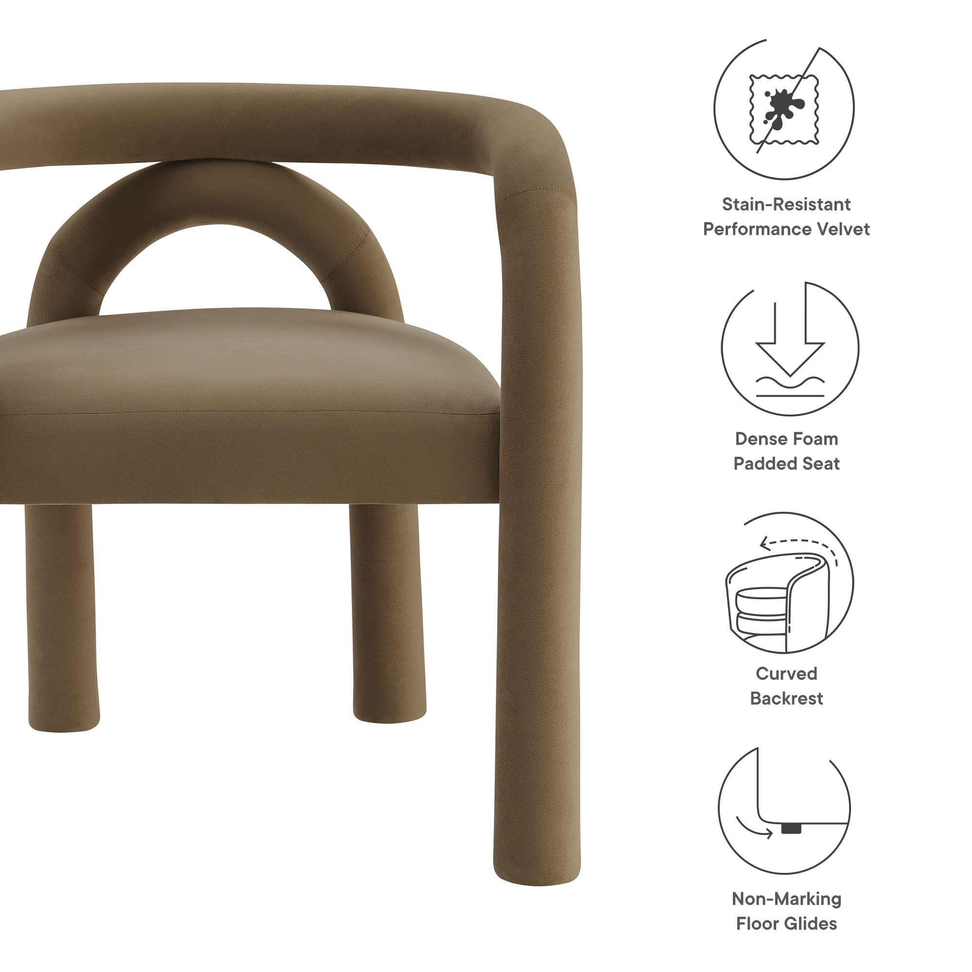 Modway Astrid Performance Velvet Dining Chair
