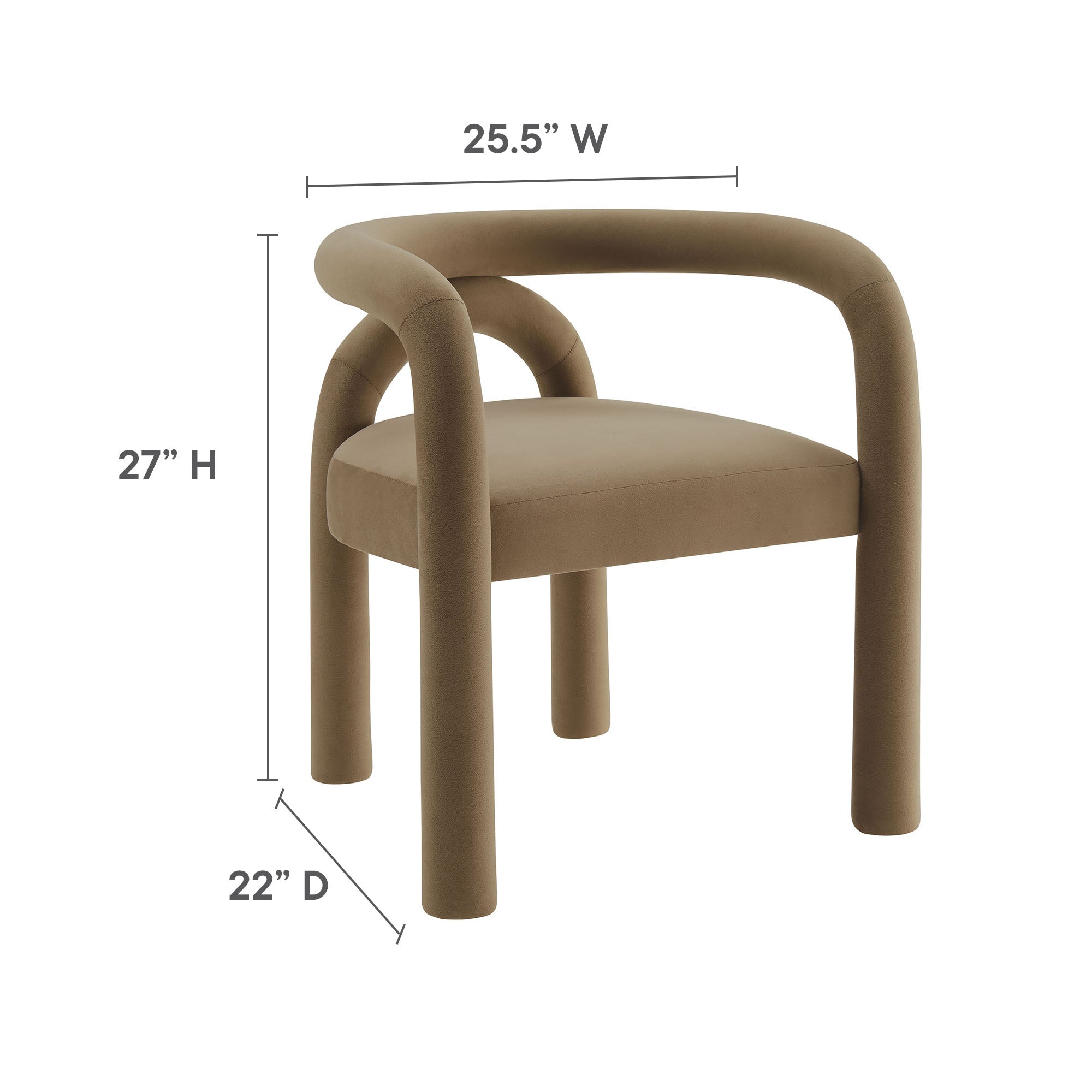 Modway Astrid Performance Velvet Dining Chair