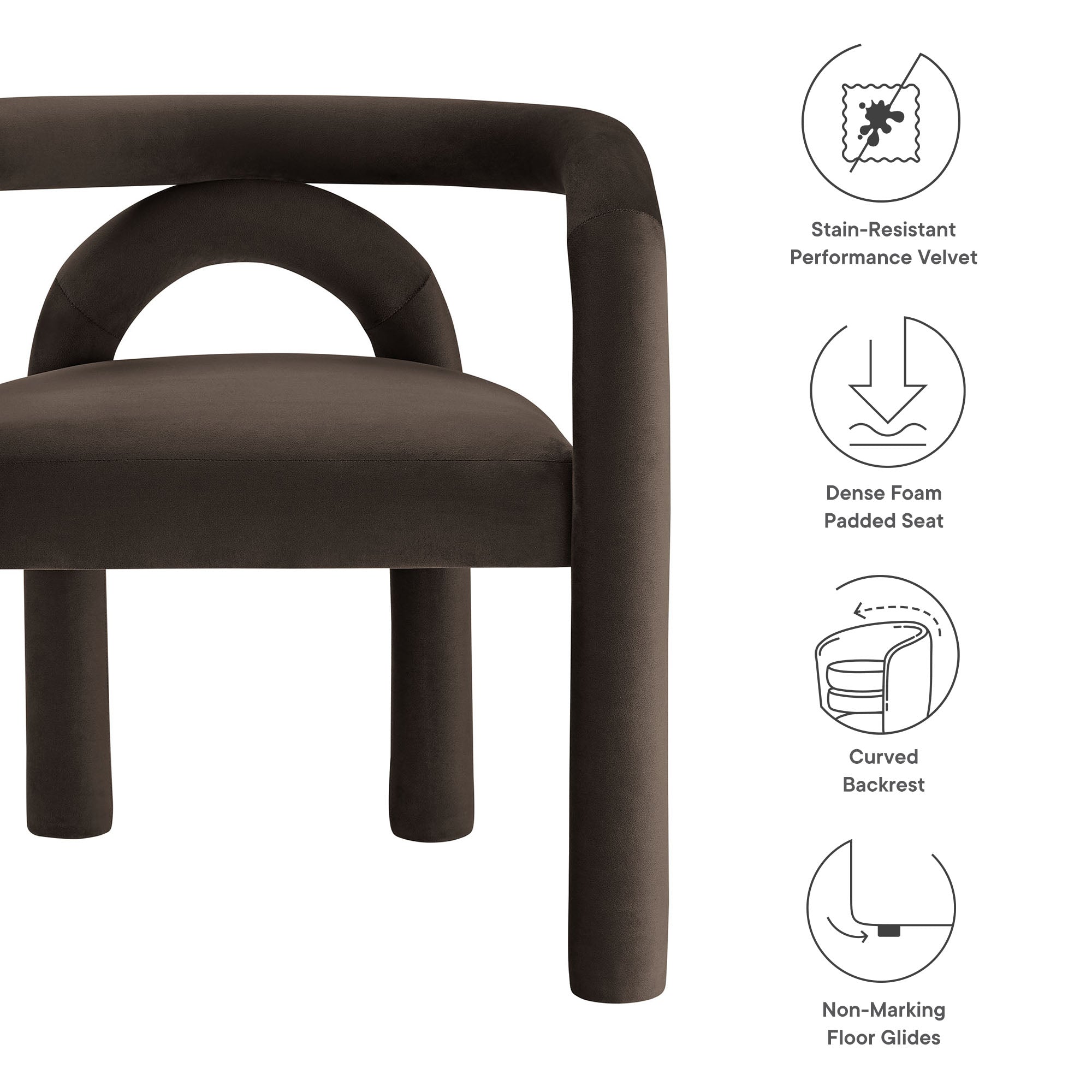 Modway Astrid Performance Velvet Dining Chair