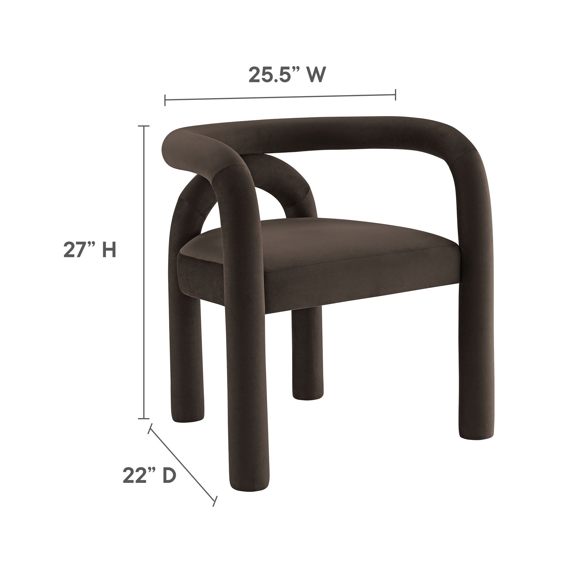 Modway Astrid Performance Velvet Dining Chair