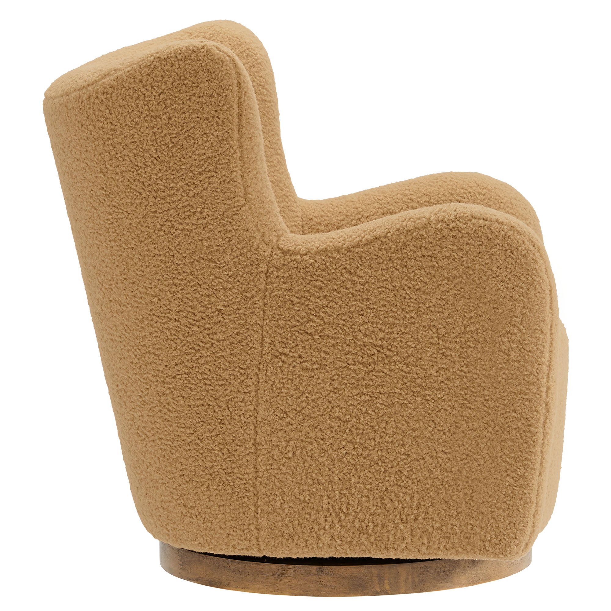 Modway Montrose Wingback Sherpa Swivel Accent Chair