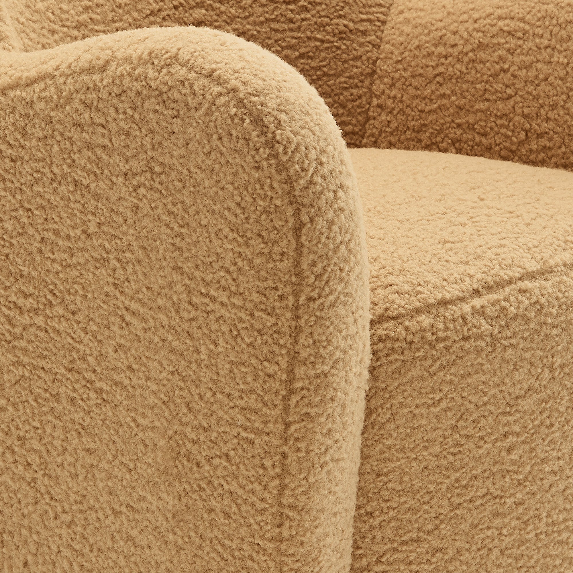 Modway Montrose Wingback Sherpa Swivel Accent Chair