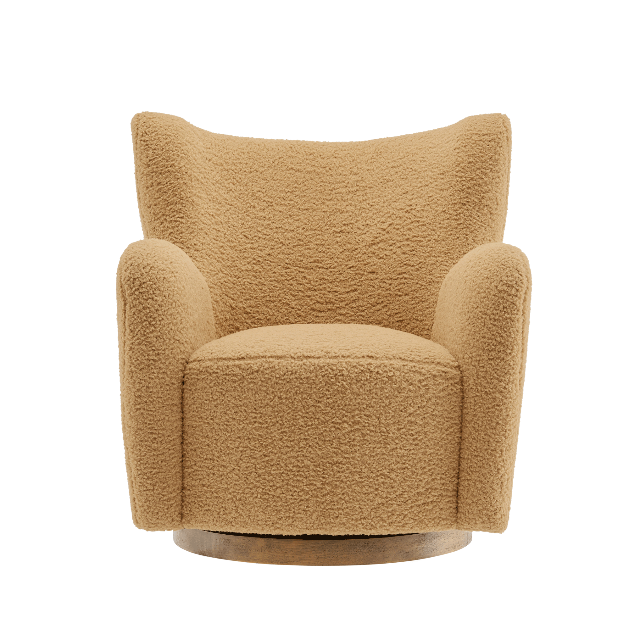 Modway Montrose Wingback Sherpa Swivel Accent Chair