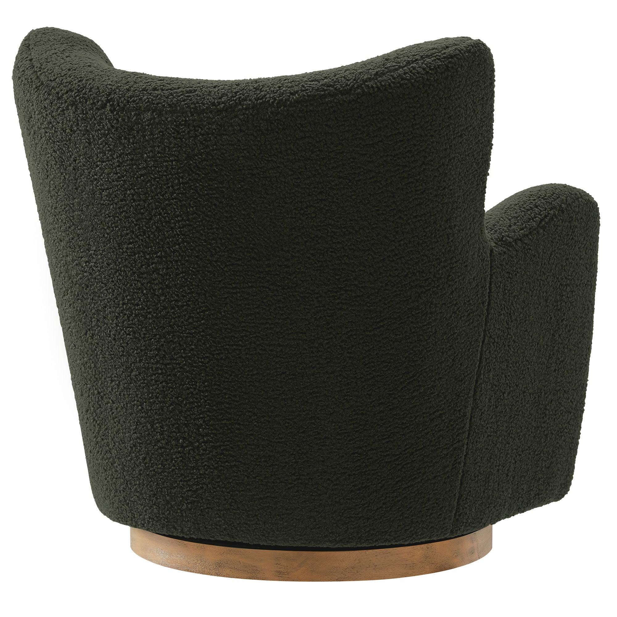 Modway Montrose Wingback Sherpa Swivel Accent Chair