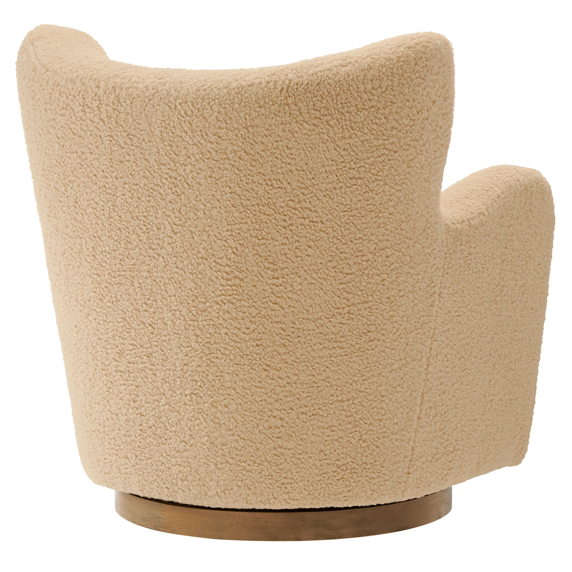 Modway Montrose Wingback Sherpa Swivel Accent Chair