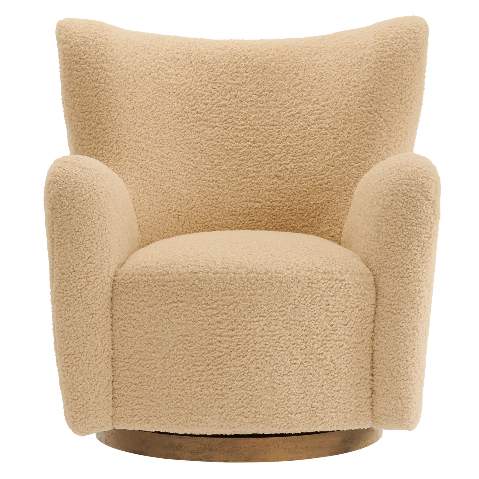 Modway Montrose Wingback Sherpa Swivel Accent Chair