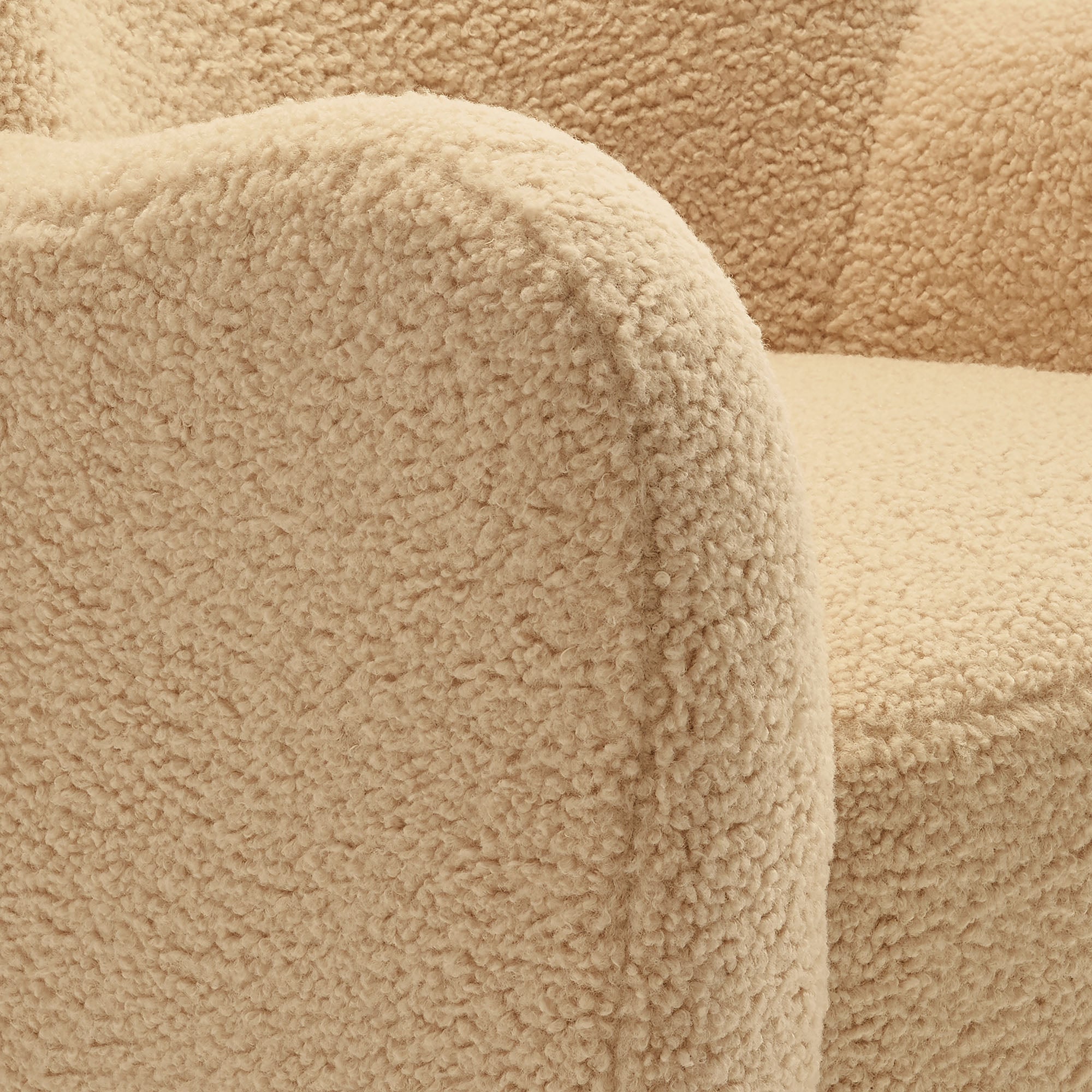 Modway Montrose Wingback Sherpa Swivel Accent Chair