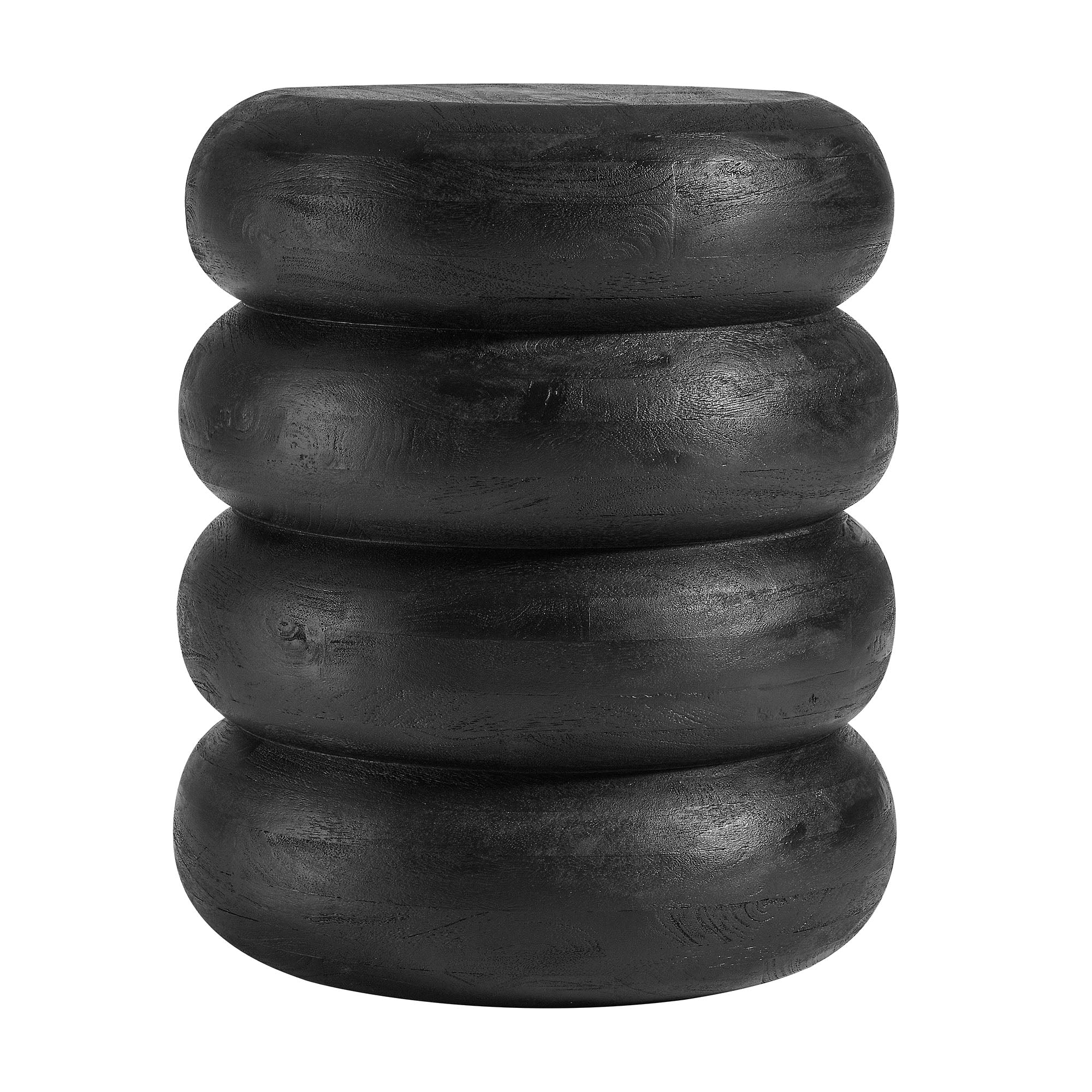 Modway Ellery Round Stacked Wood Side Table