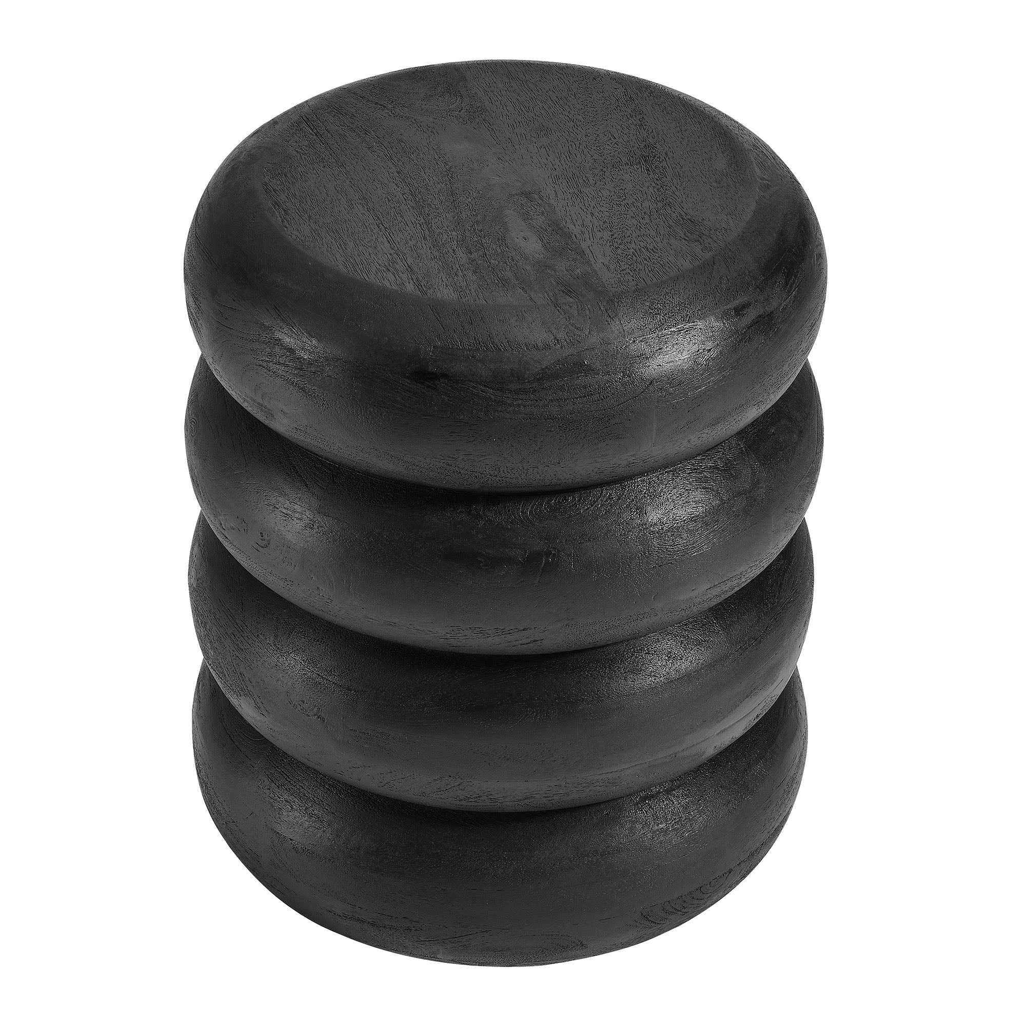 Modway Ellery Round Stacked Wood Side Table