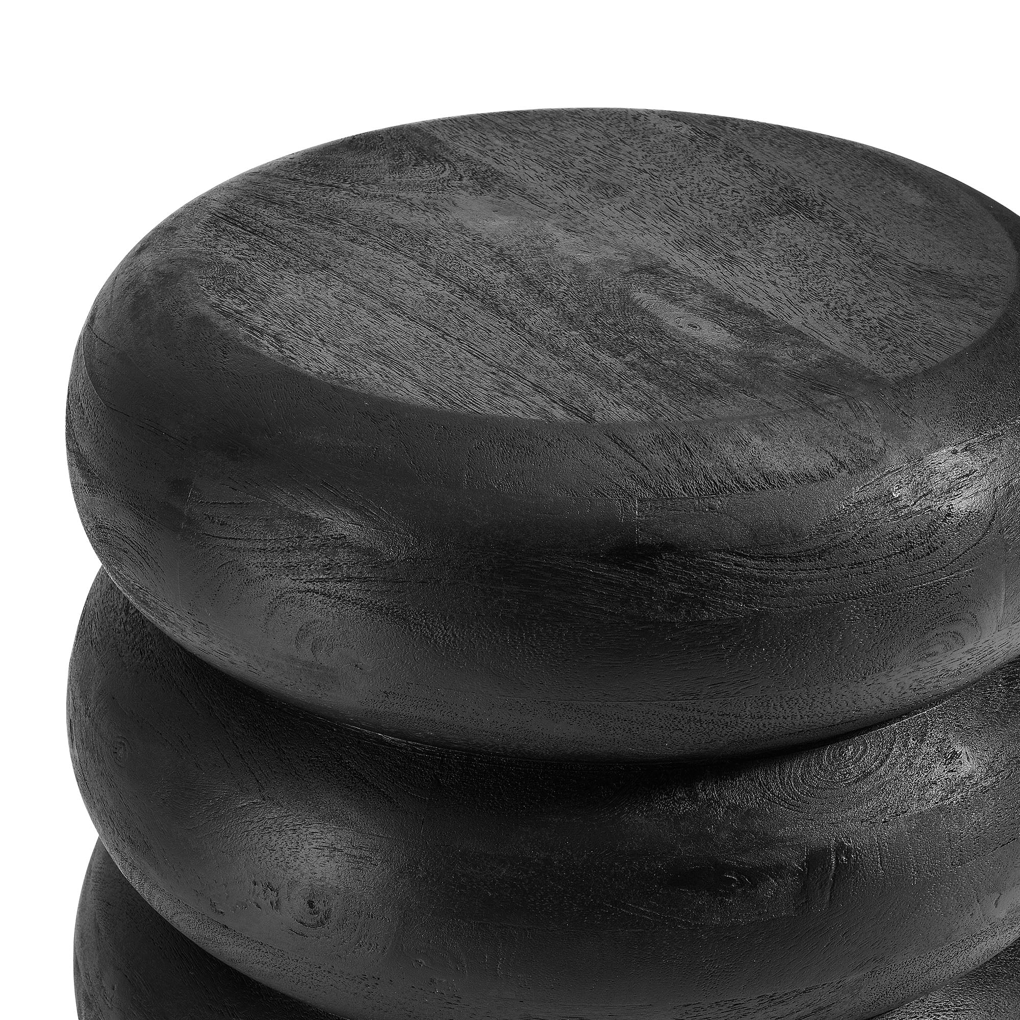 Modway Ellery Round Stacked Wood Side Table