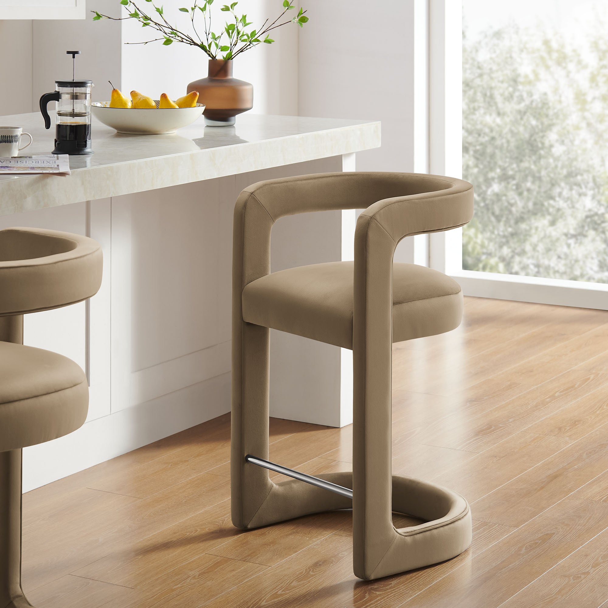 Modway Winslow Performance Velvet Counter Stool