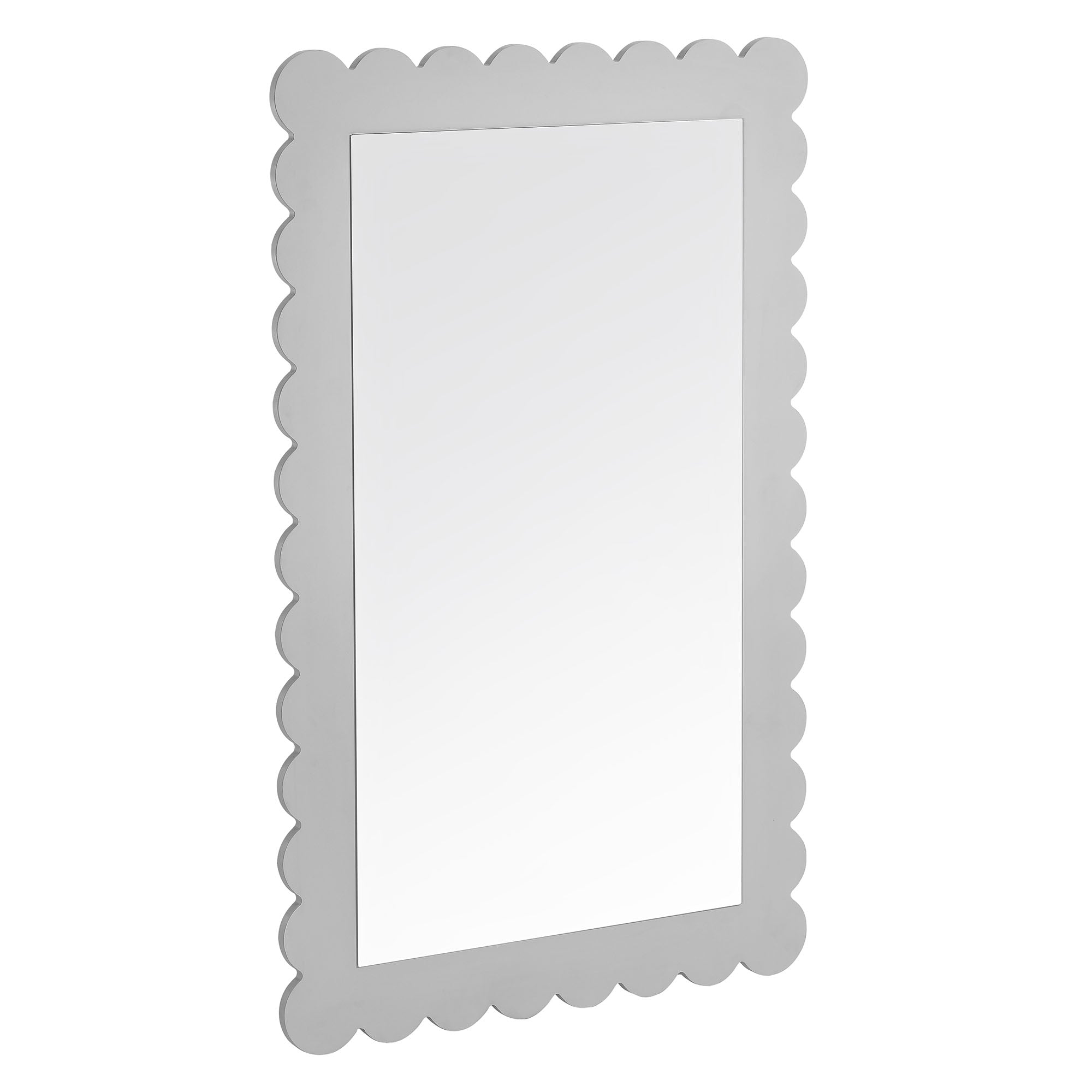 Modway Emmeline Scalloped Rectangle Wall Mirror