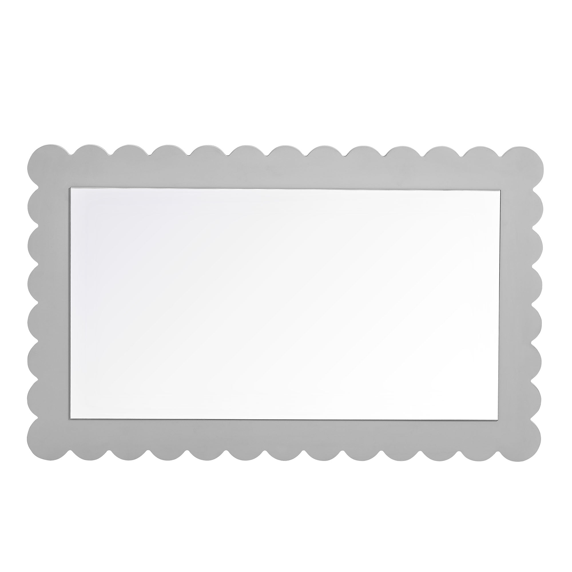 Modway Emmeline Scalloped Rectangle Wall Mirror