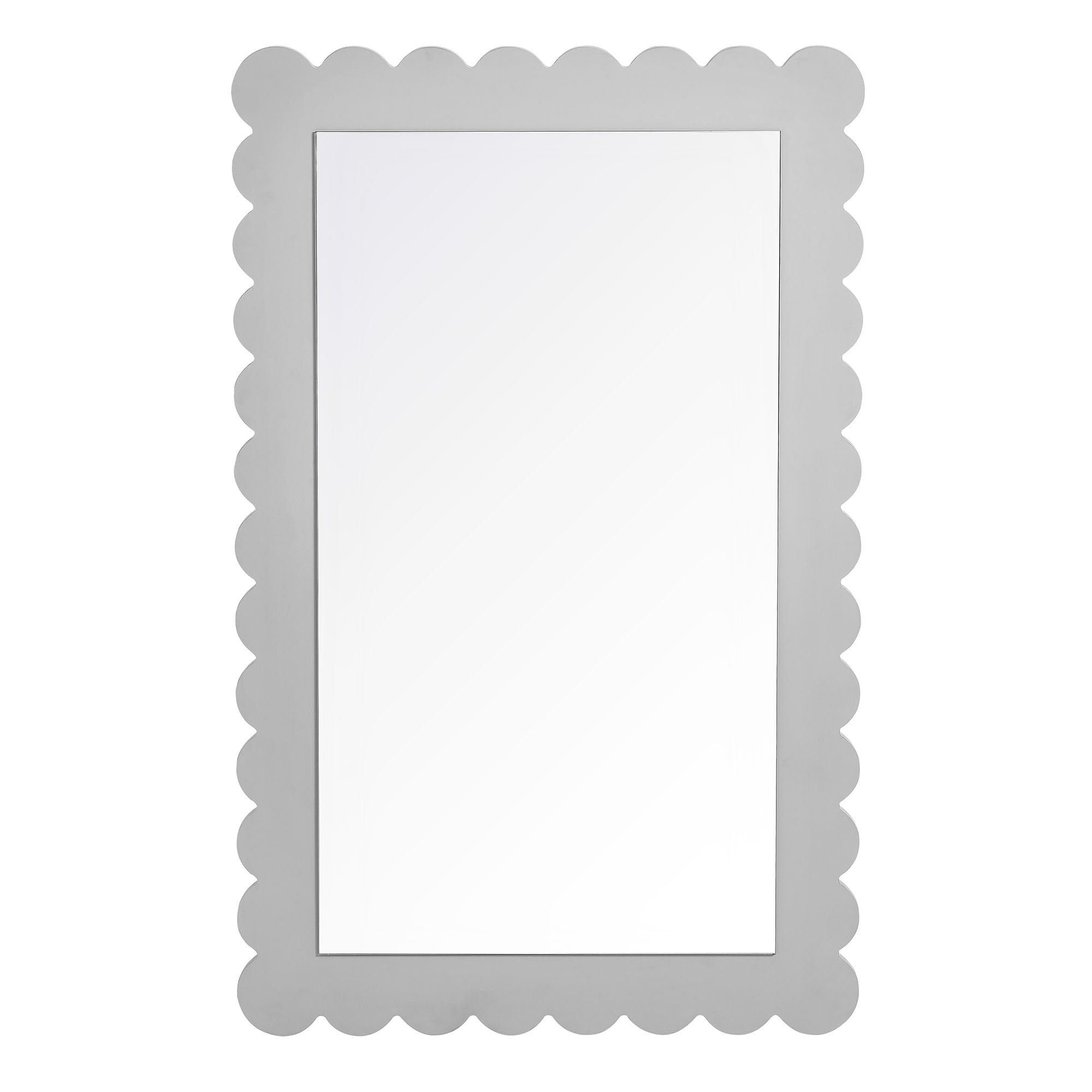 Modway Emmeline Scalloped Rectangle Wall Mirror