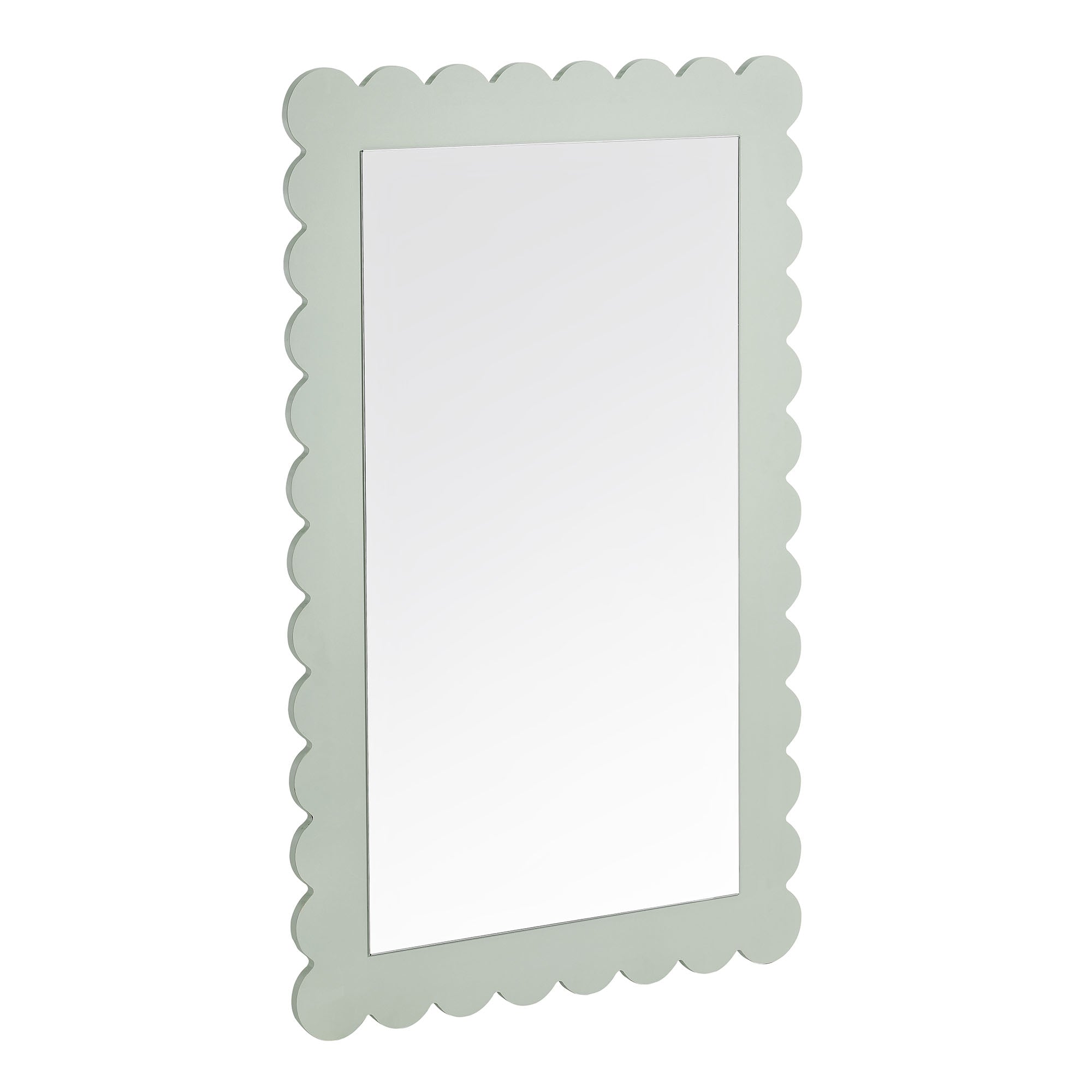 Modway Emmeline Scalloped Rectangle Wall Mirror