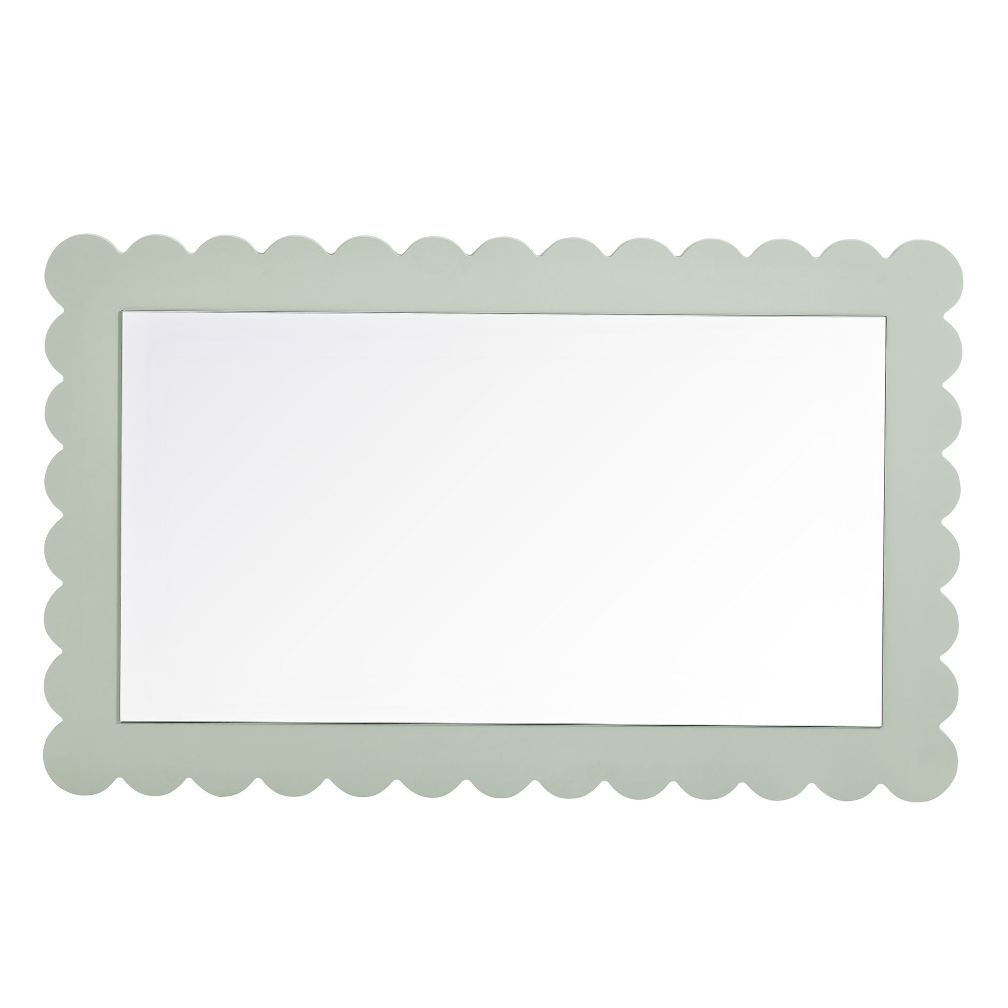 Modway Emmeline Scalloped Rectangle Wall Mirror