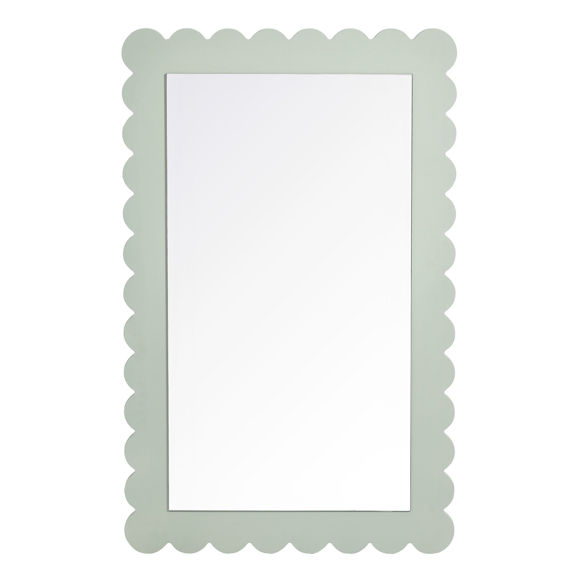 Modway Emmeline Scalloped Rectangle Wall Mirror