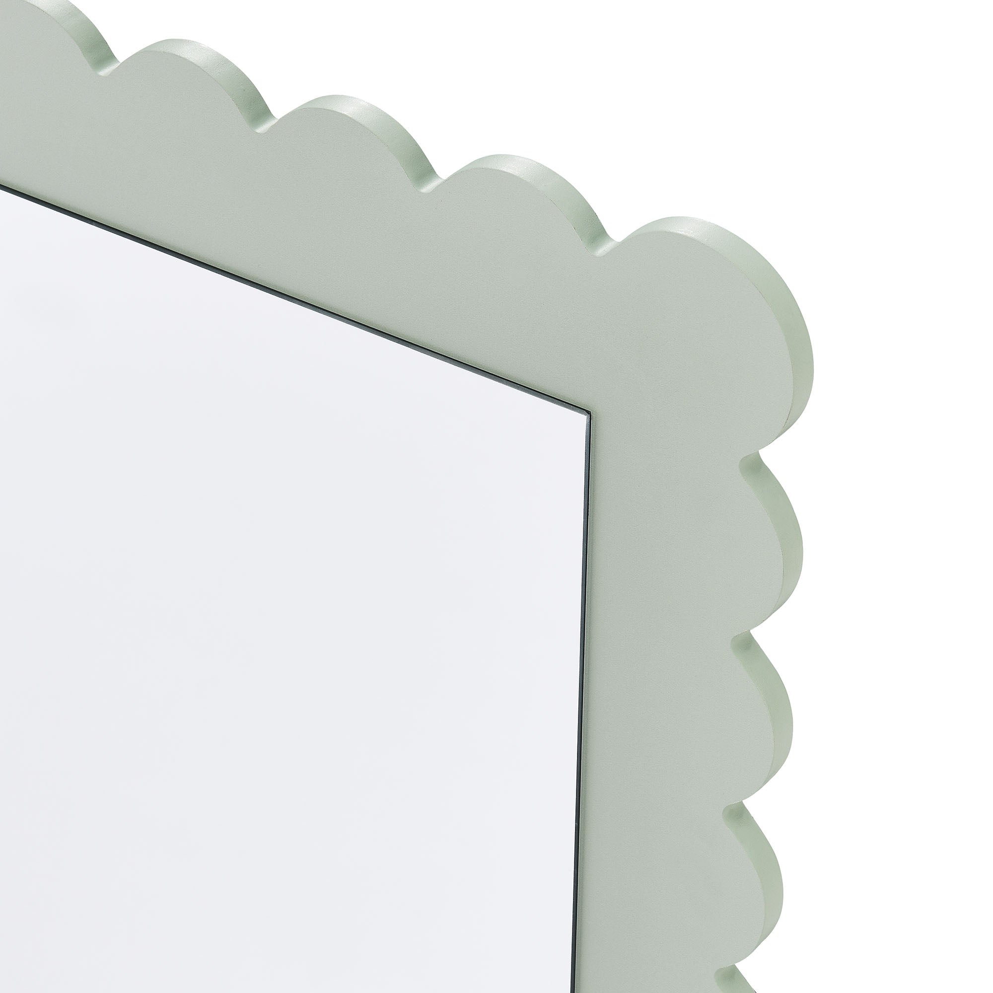 Modway Emmeline Scalloped Rectangle Wall Mirror