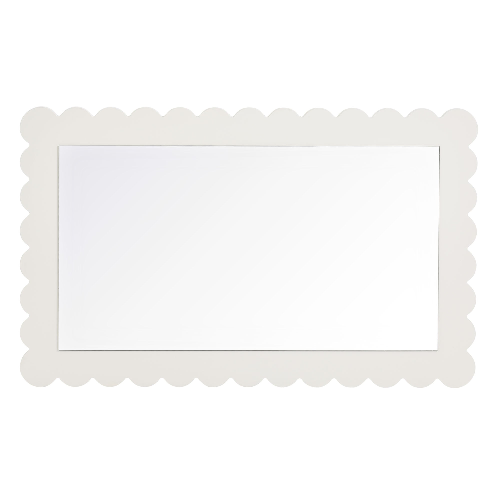Modway Emmeline Scalloped Rectangle Wall Mirror