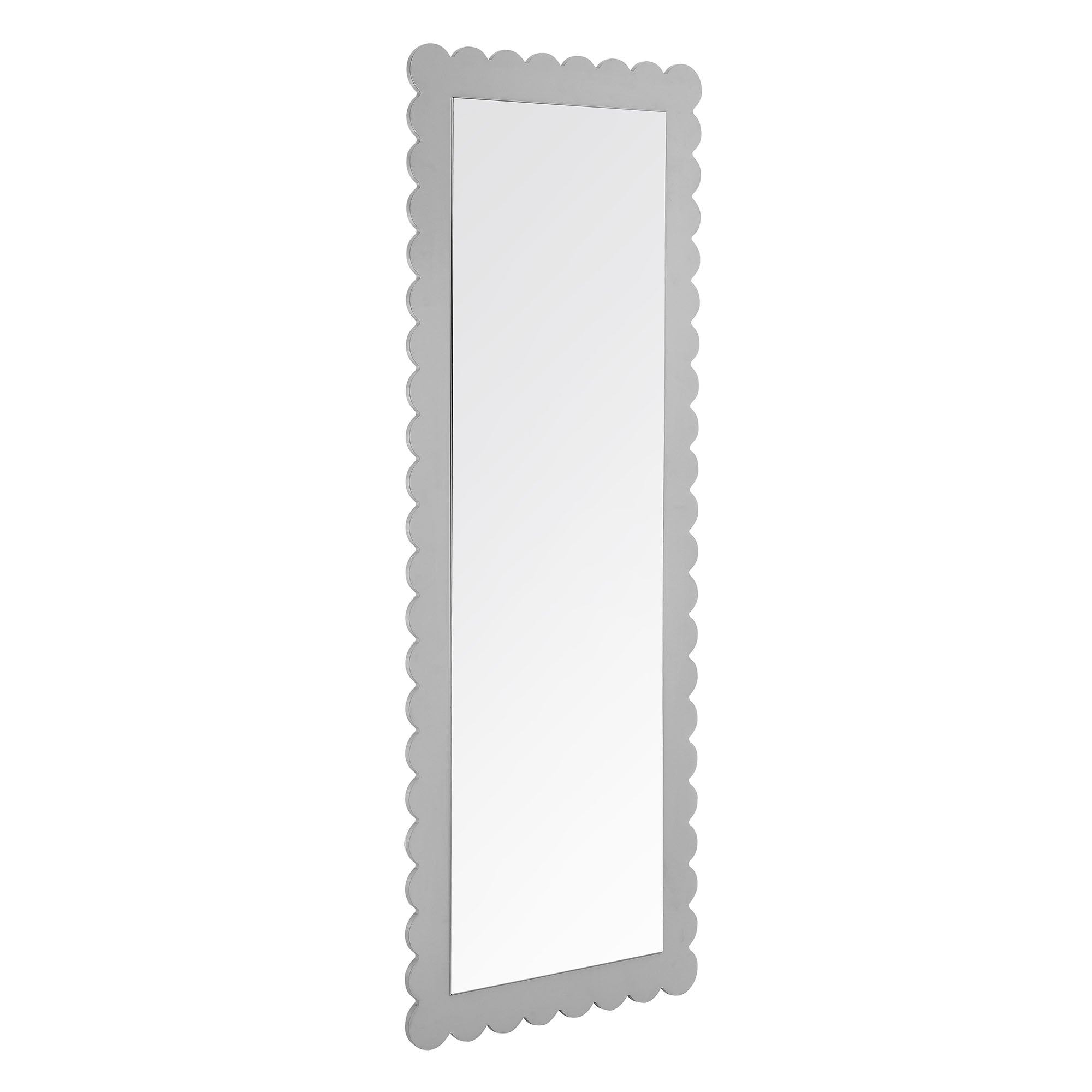 Modway Emmeline Scalloped Rectangle Floor Mirror