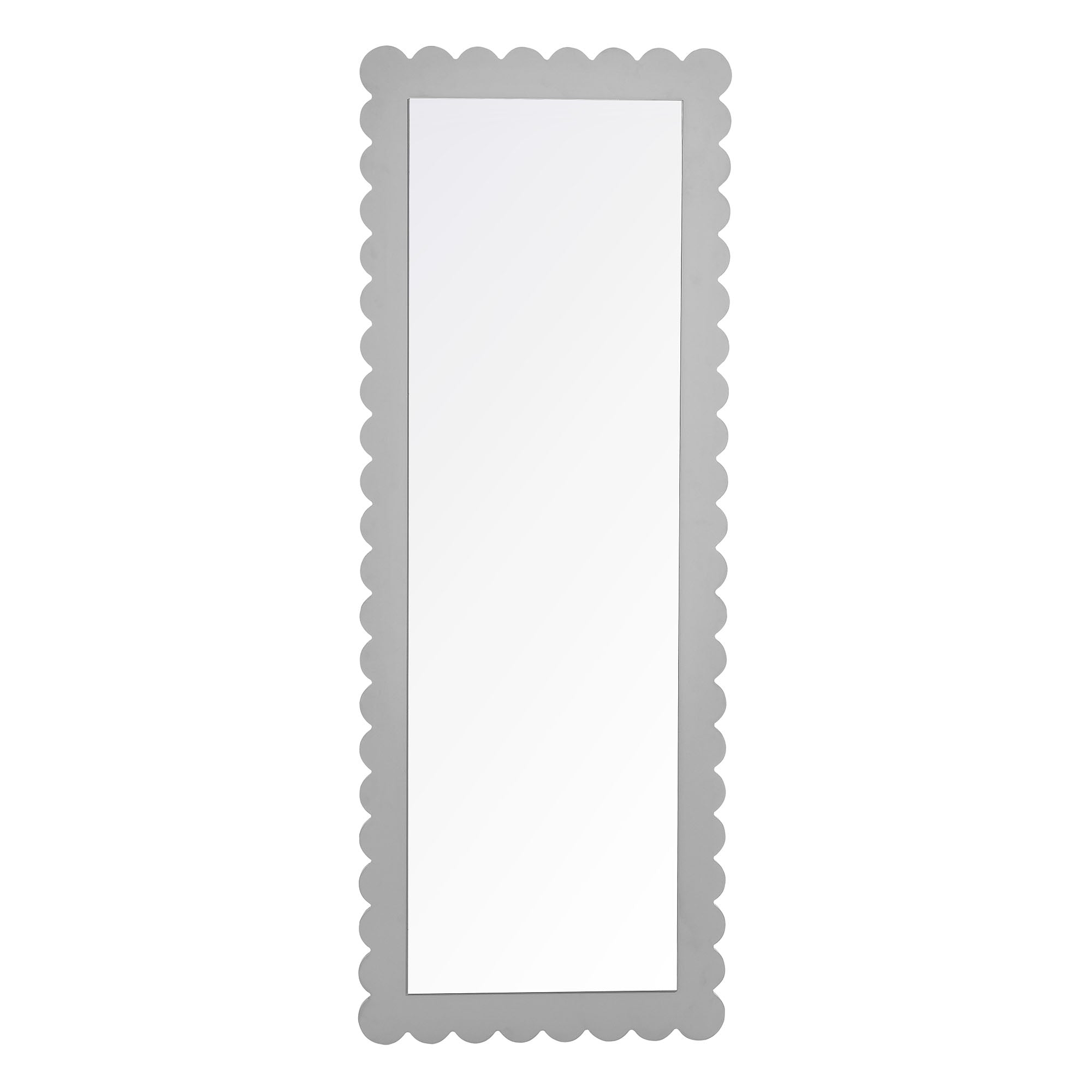 Modway Emmeline Scalloped Rectangle Floor Mirror