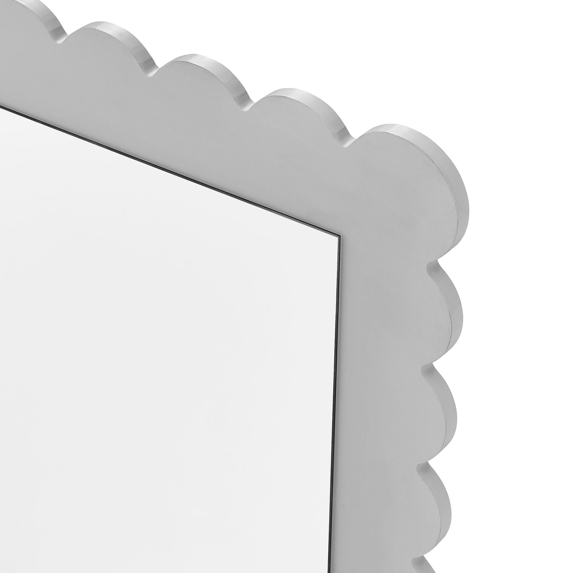 Modway Emmeline Scalloped Rectangle Floor Mirror